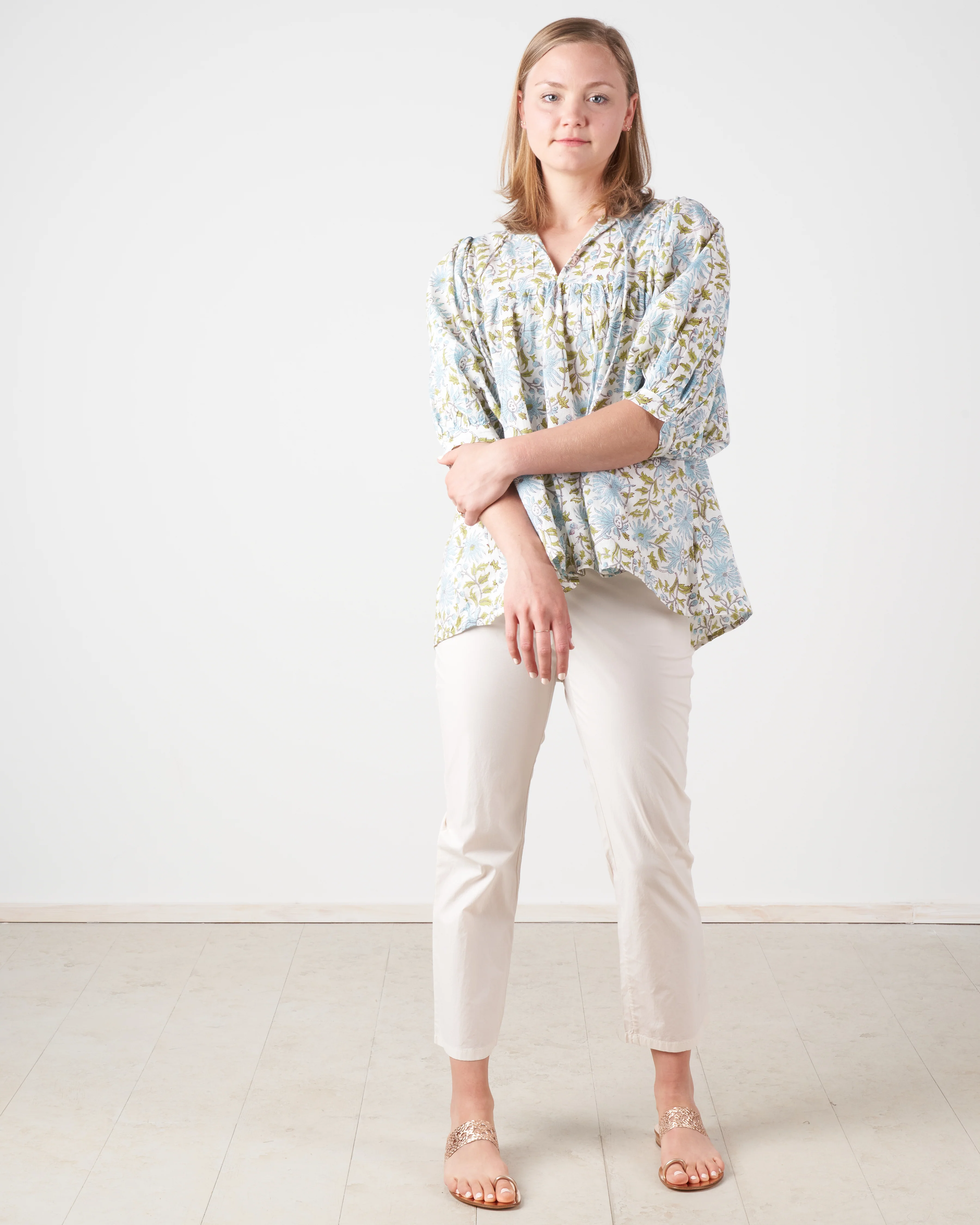 thalia top - blue vine - Image 5