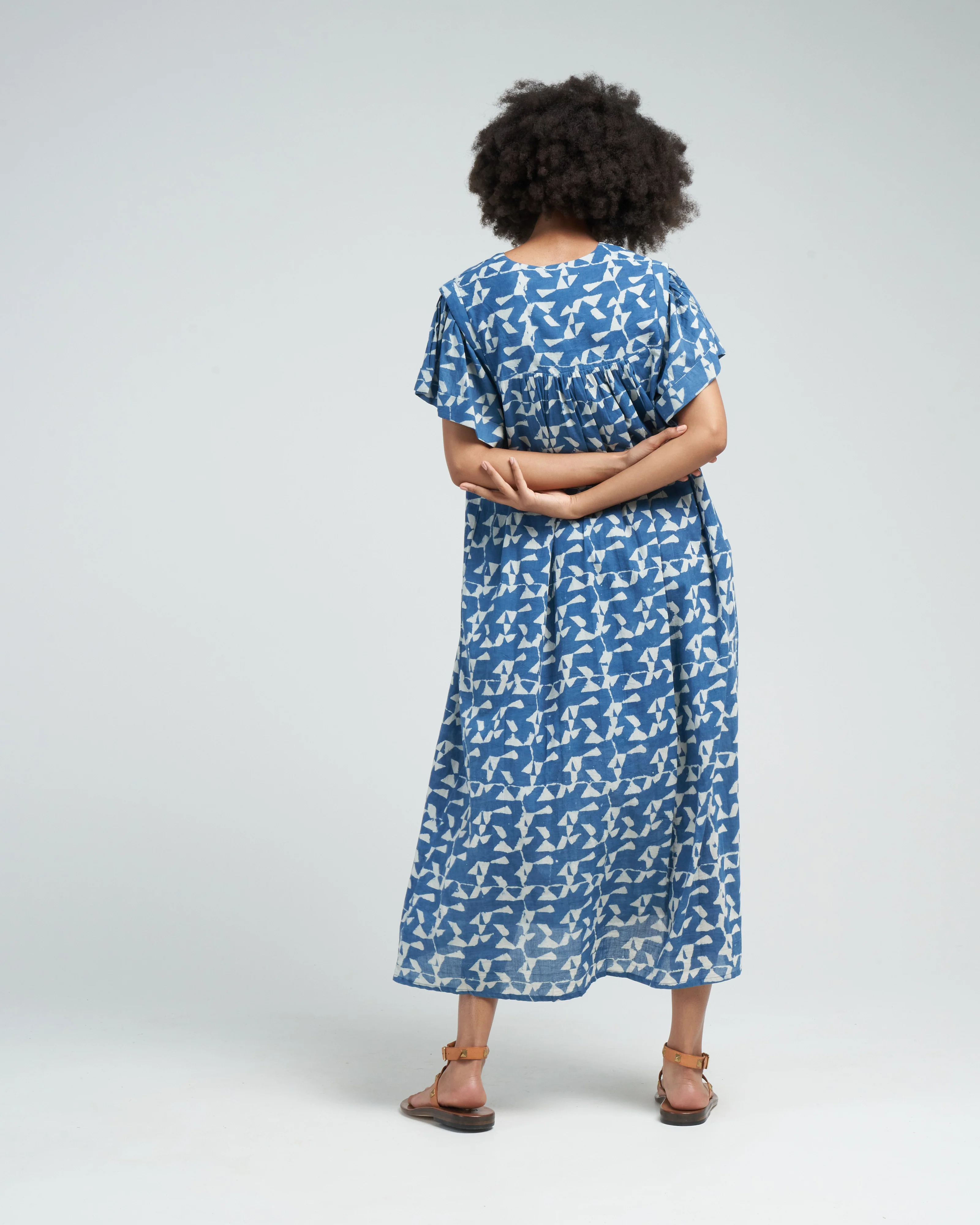 belem caftan in indigo glass - blue - Image 4