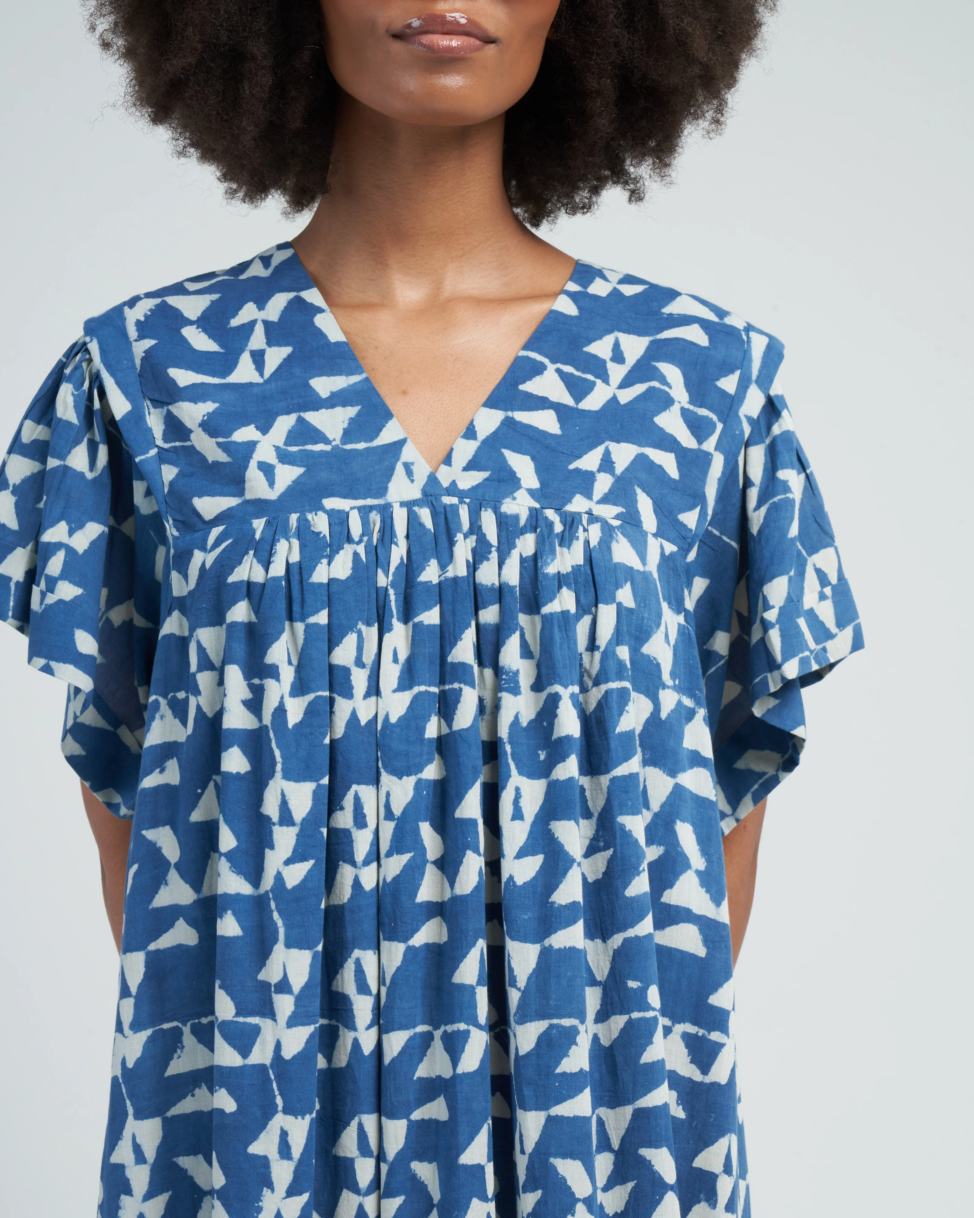 belem caftan in indigo glass - blue - Image 5