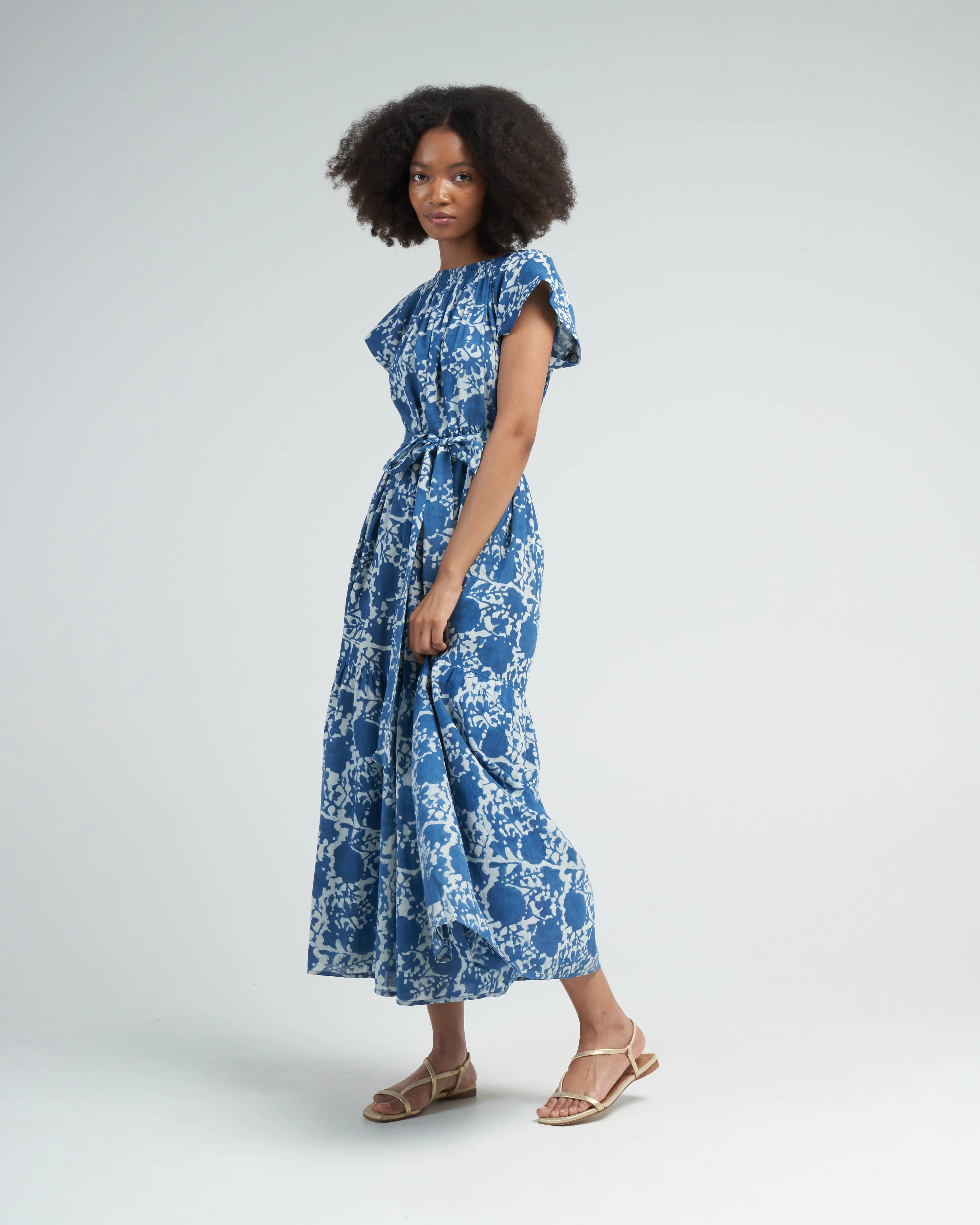 vienna maxi in indigo bloom - blue - Image 3