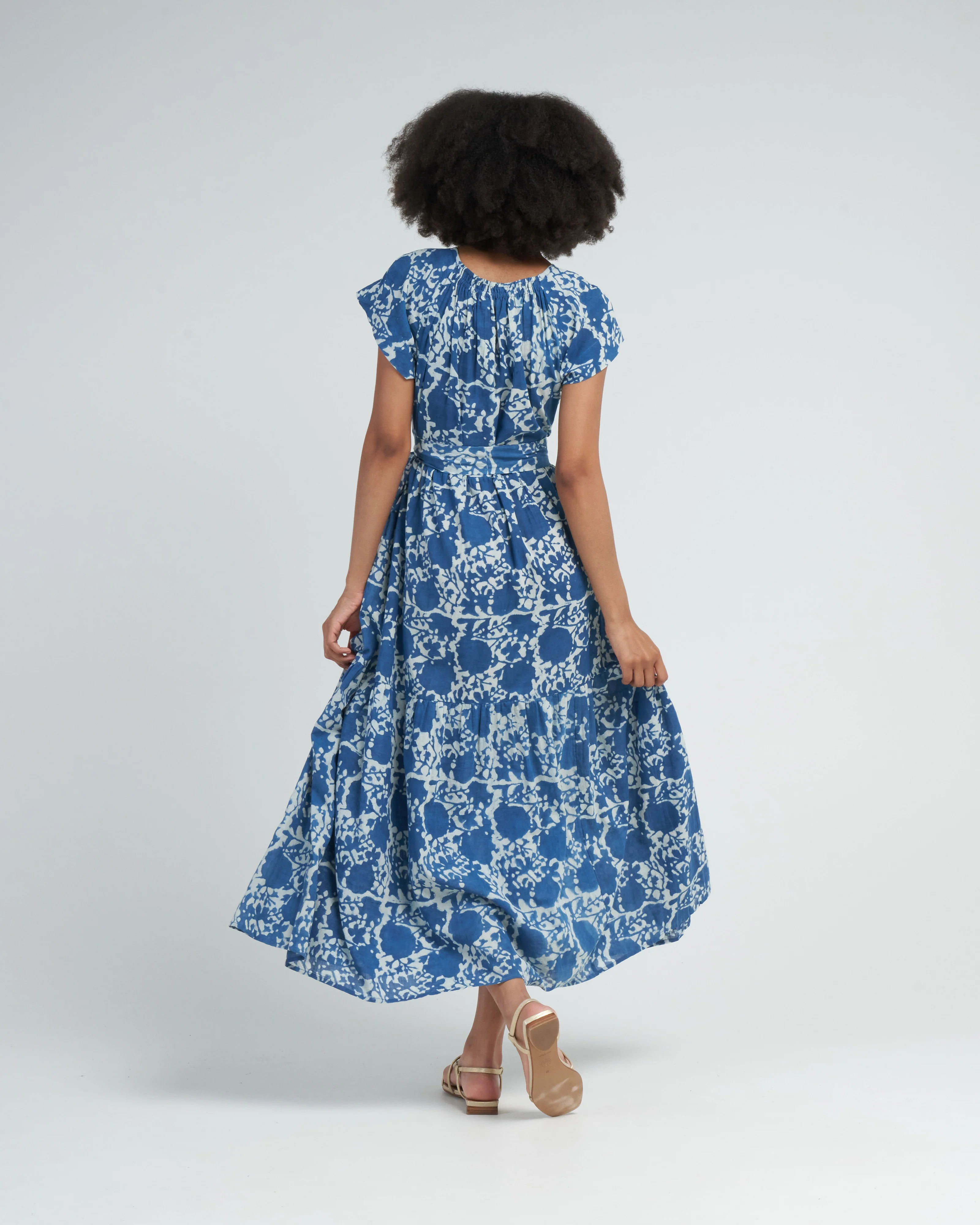 vienna maxi in indigo bloom - blue - Image 4