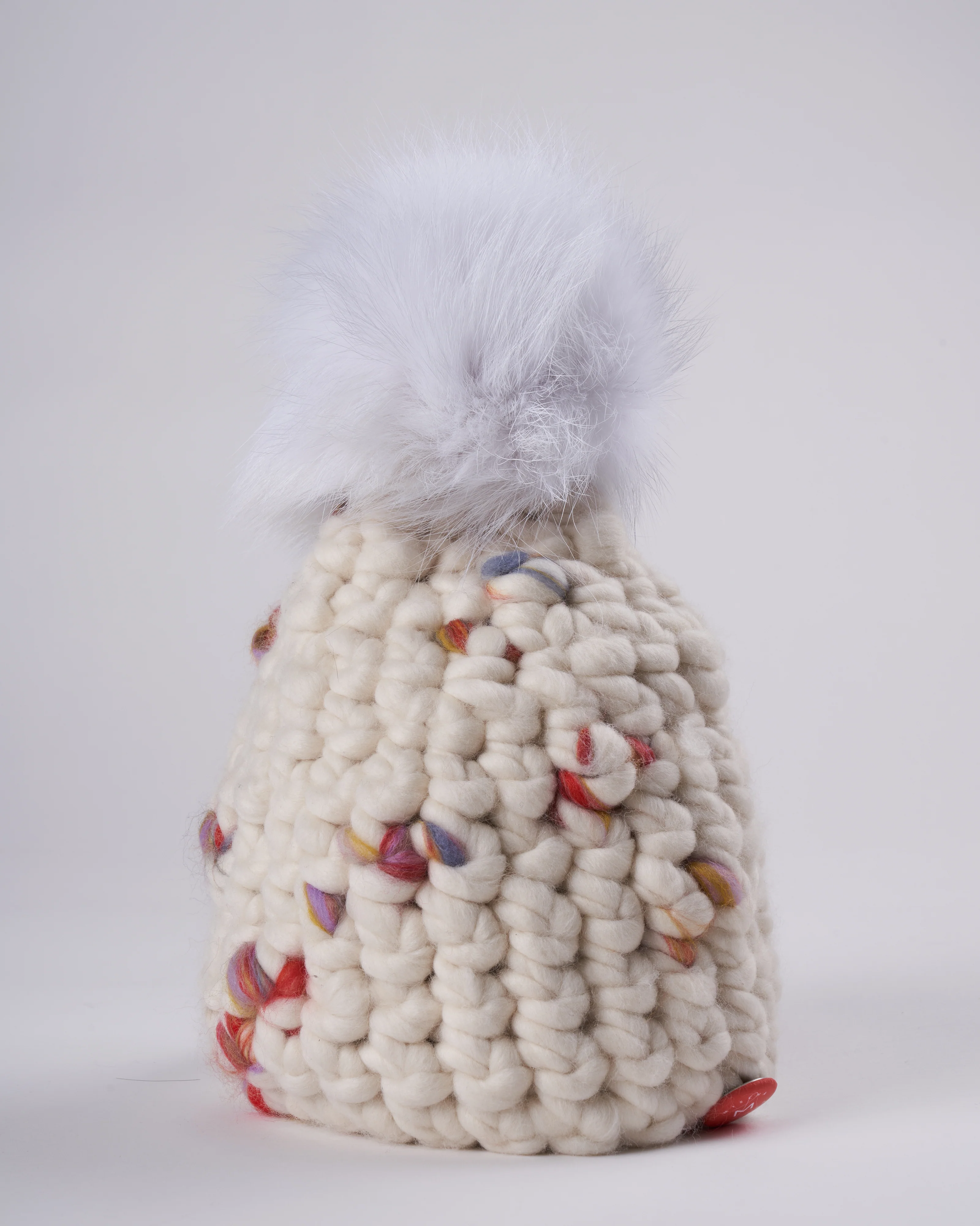 beanie pomster - twombly arctic white