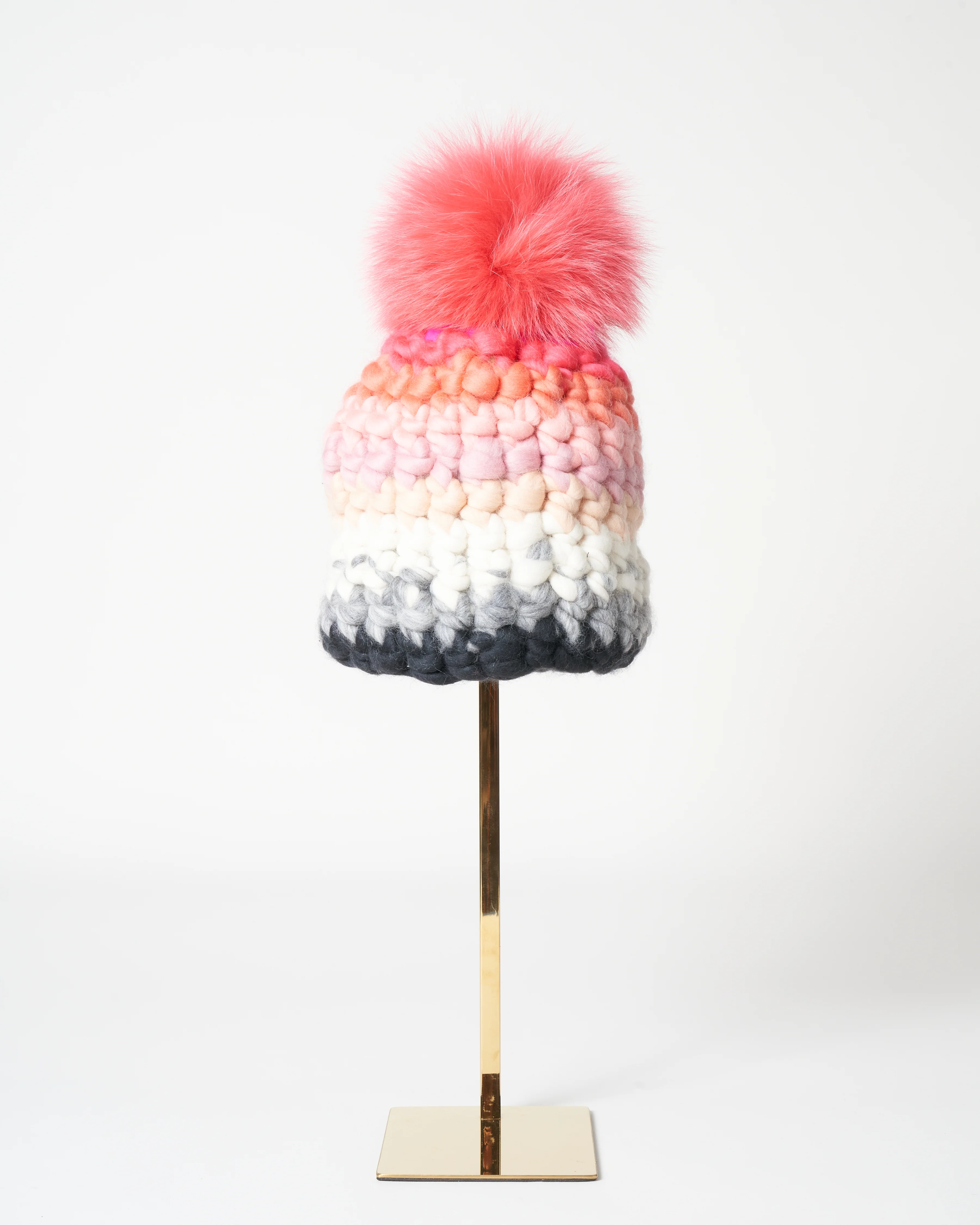 stripe beanie - mod/coral - Image 3