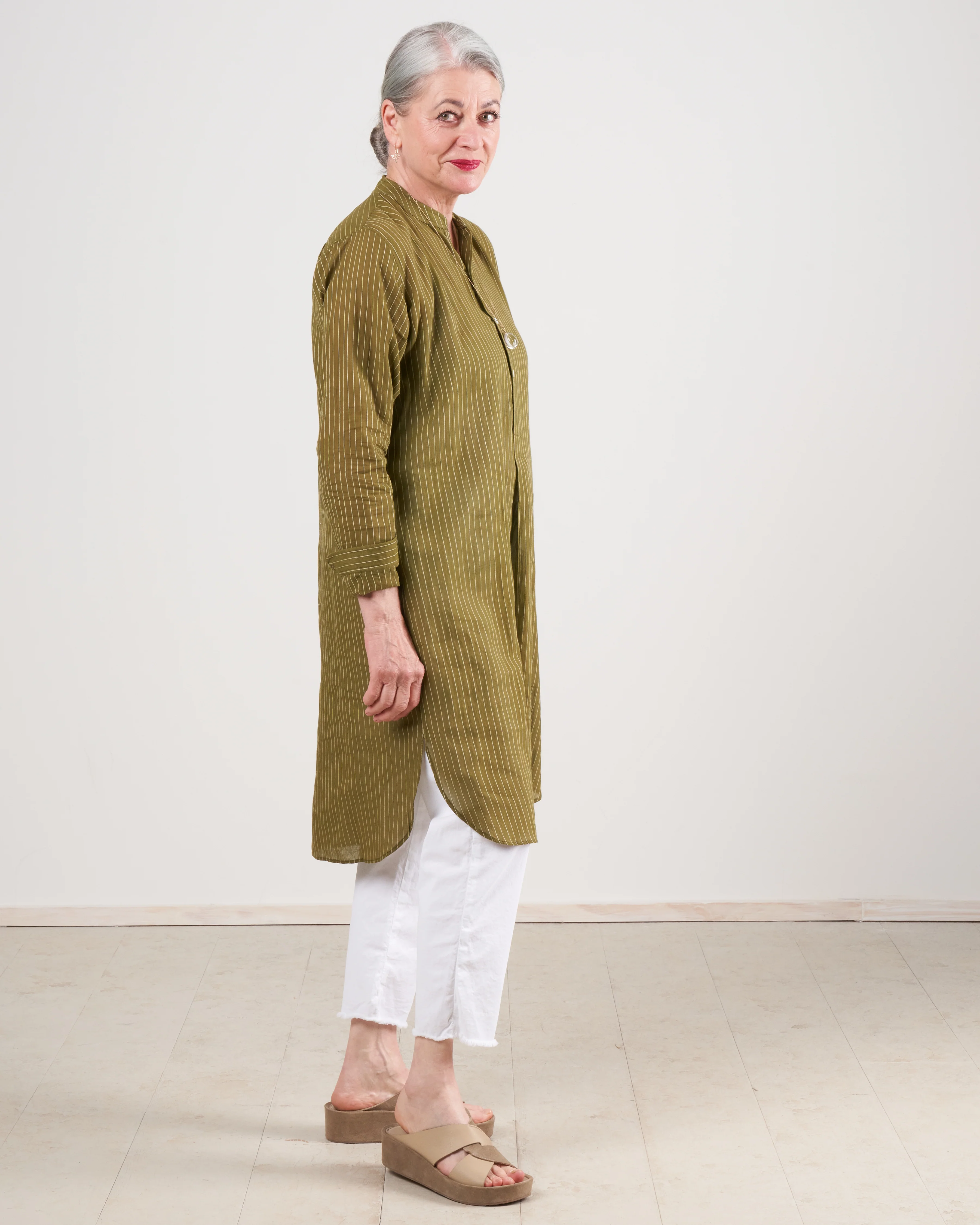 caftan - kaki stripe - Image 2