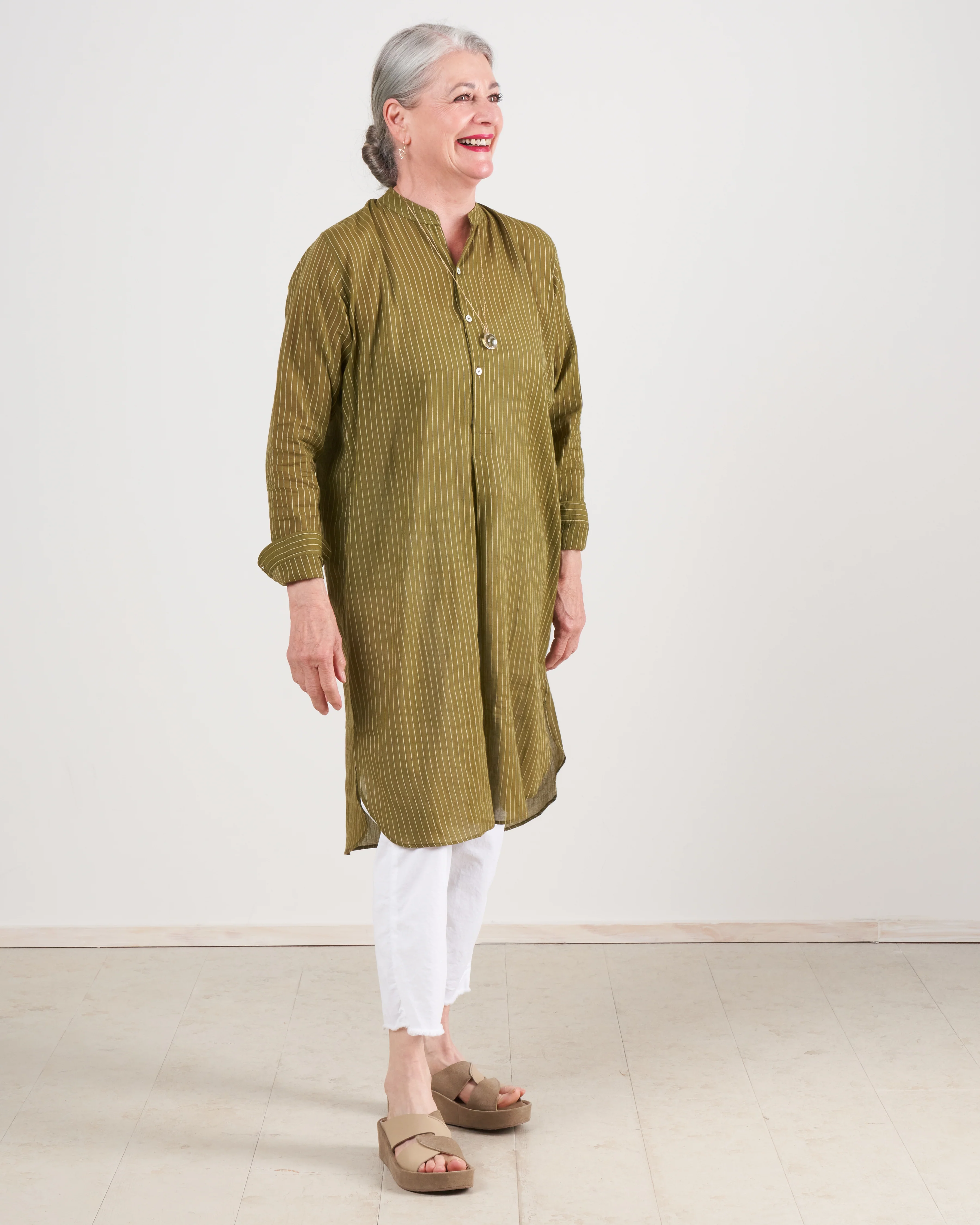 caftan - kaki stripe - Image 4