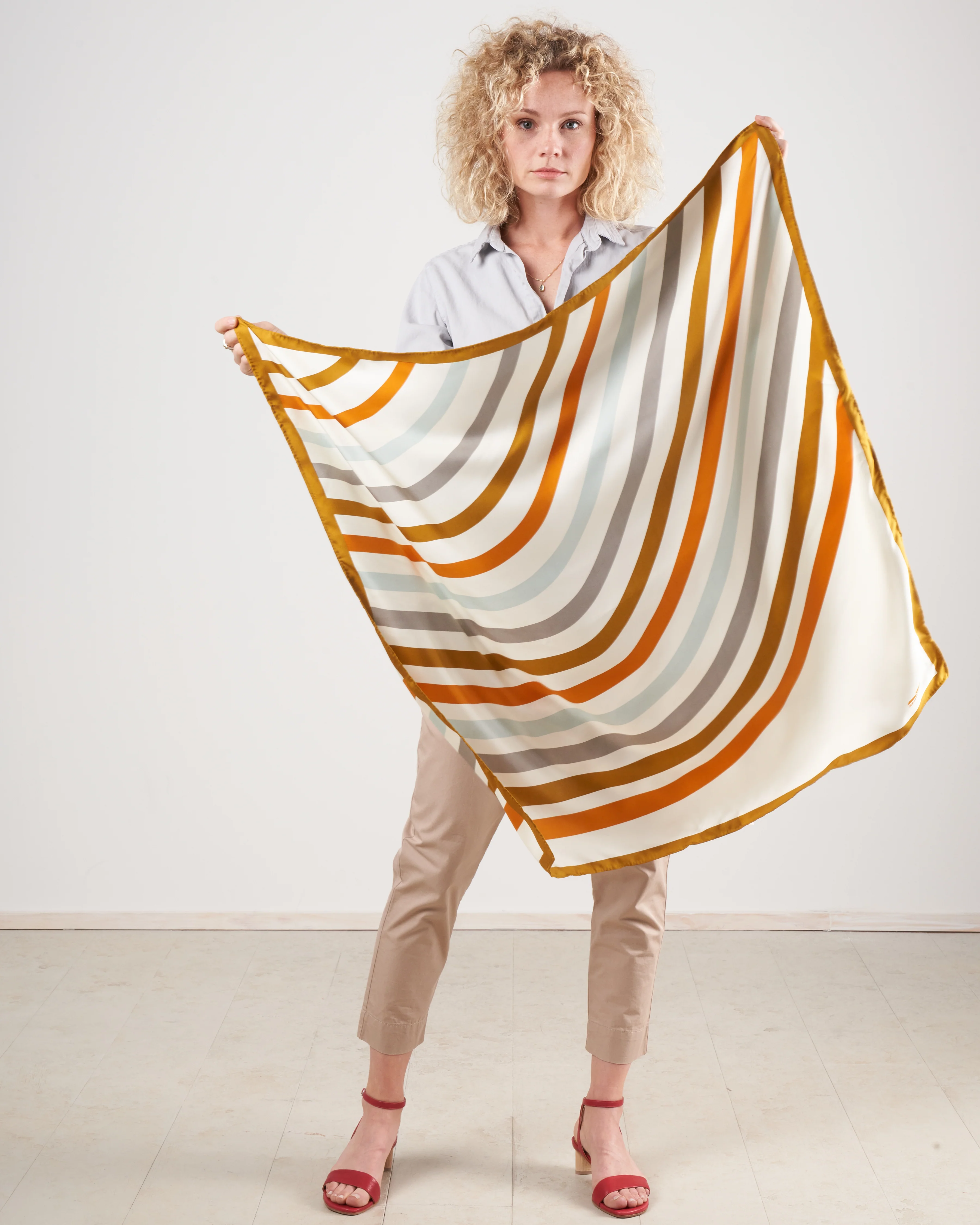 silk scarf - firefly