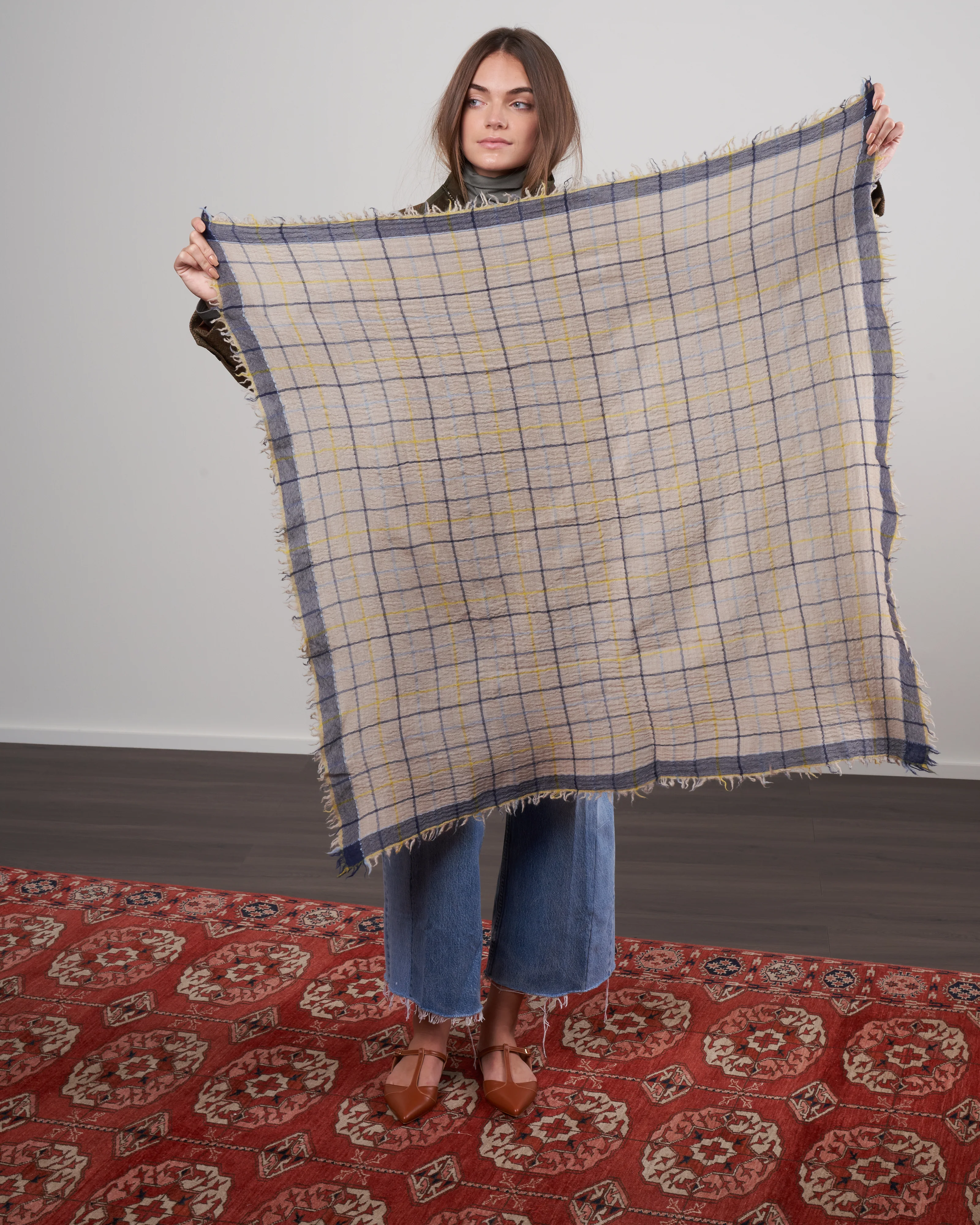 wool scarf - ink blue - Image 2
