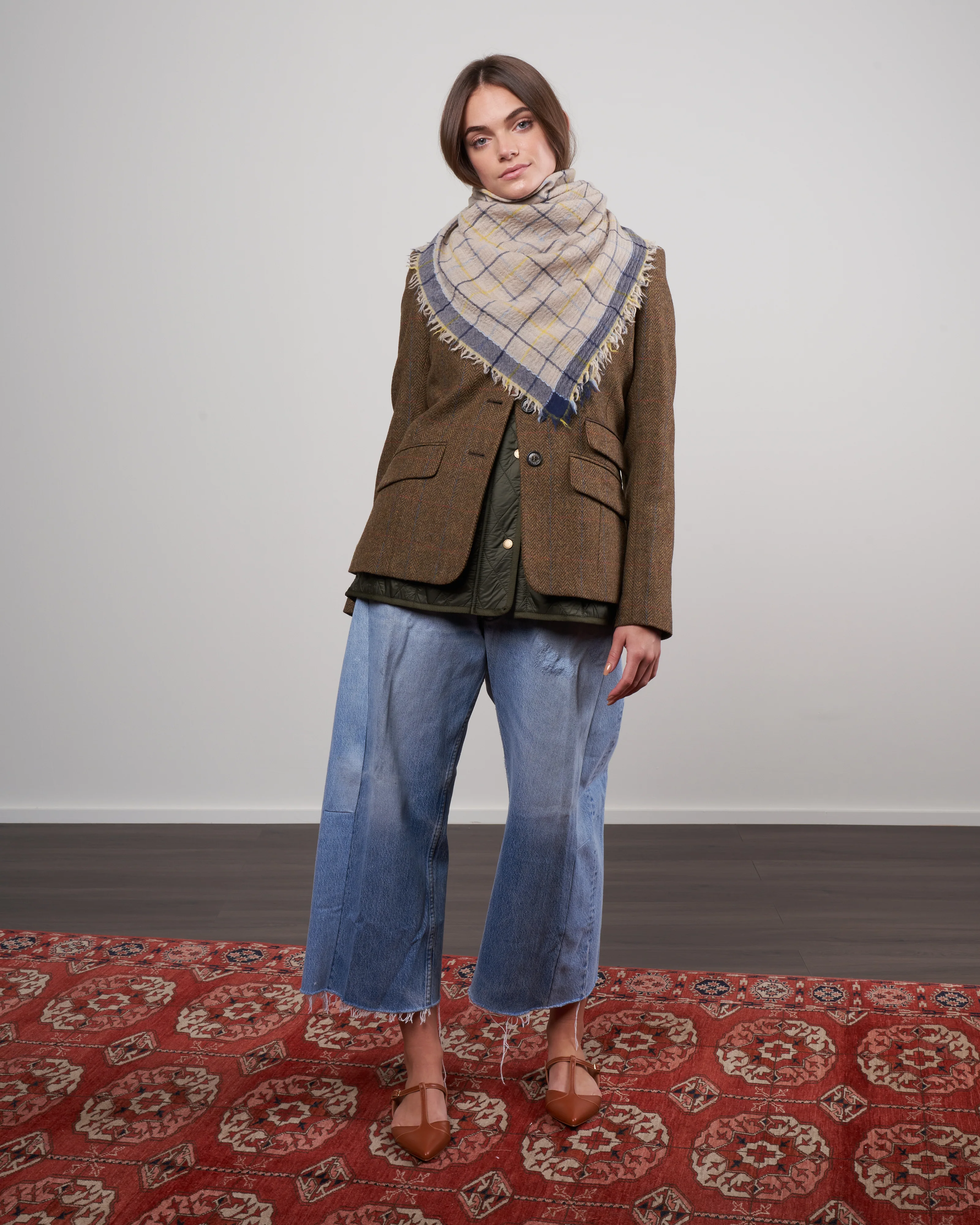 wool scarf - ink blue - Image 3