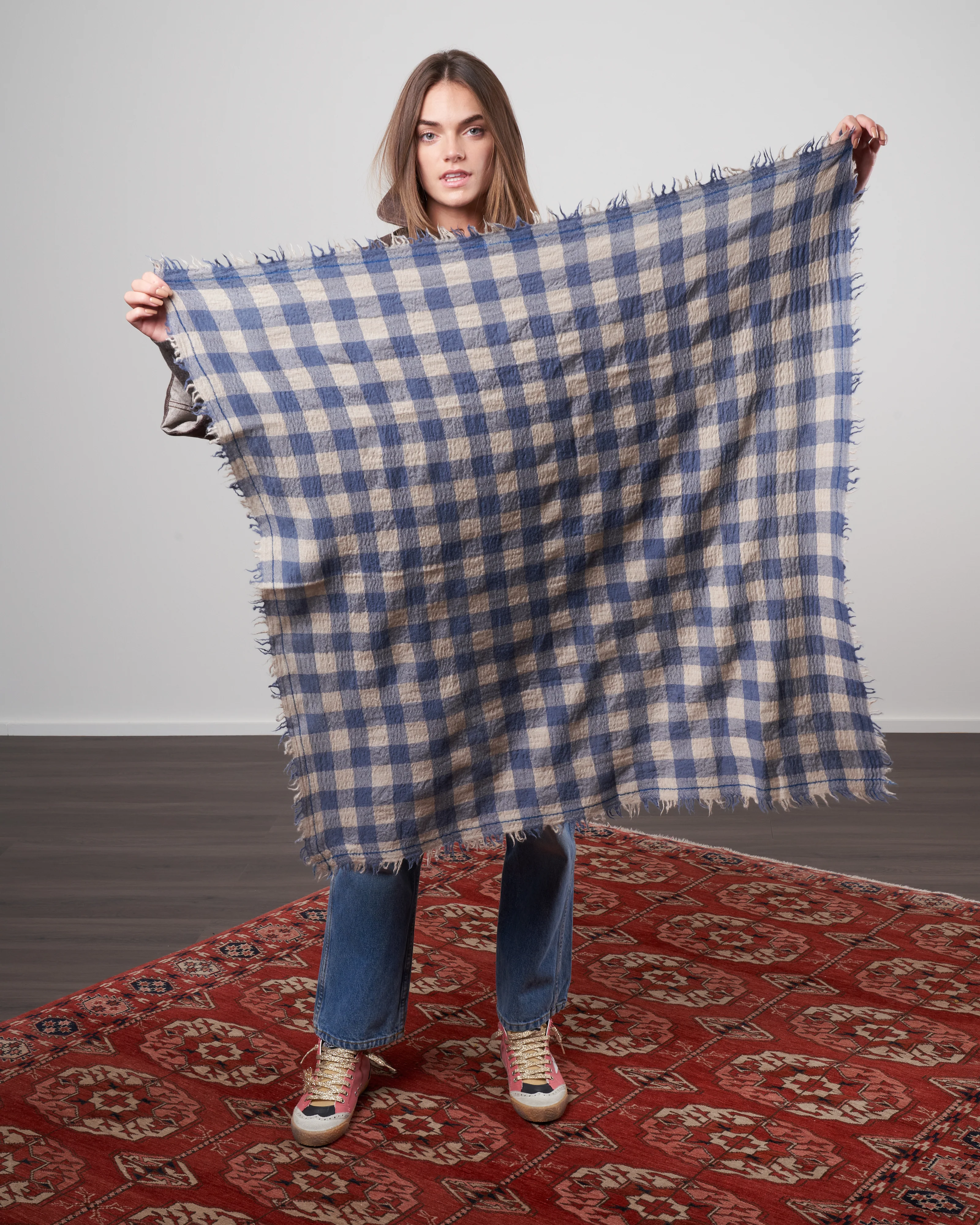 wool scarf - dutch blue - Image 2