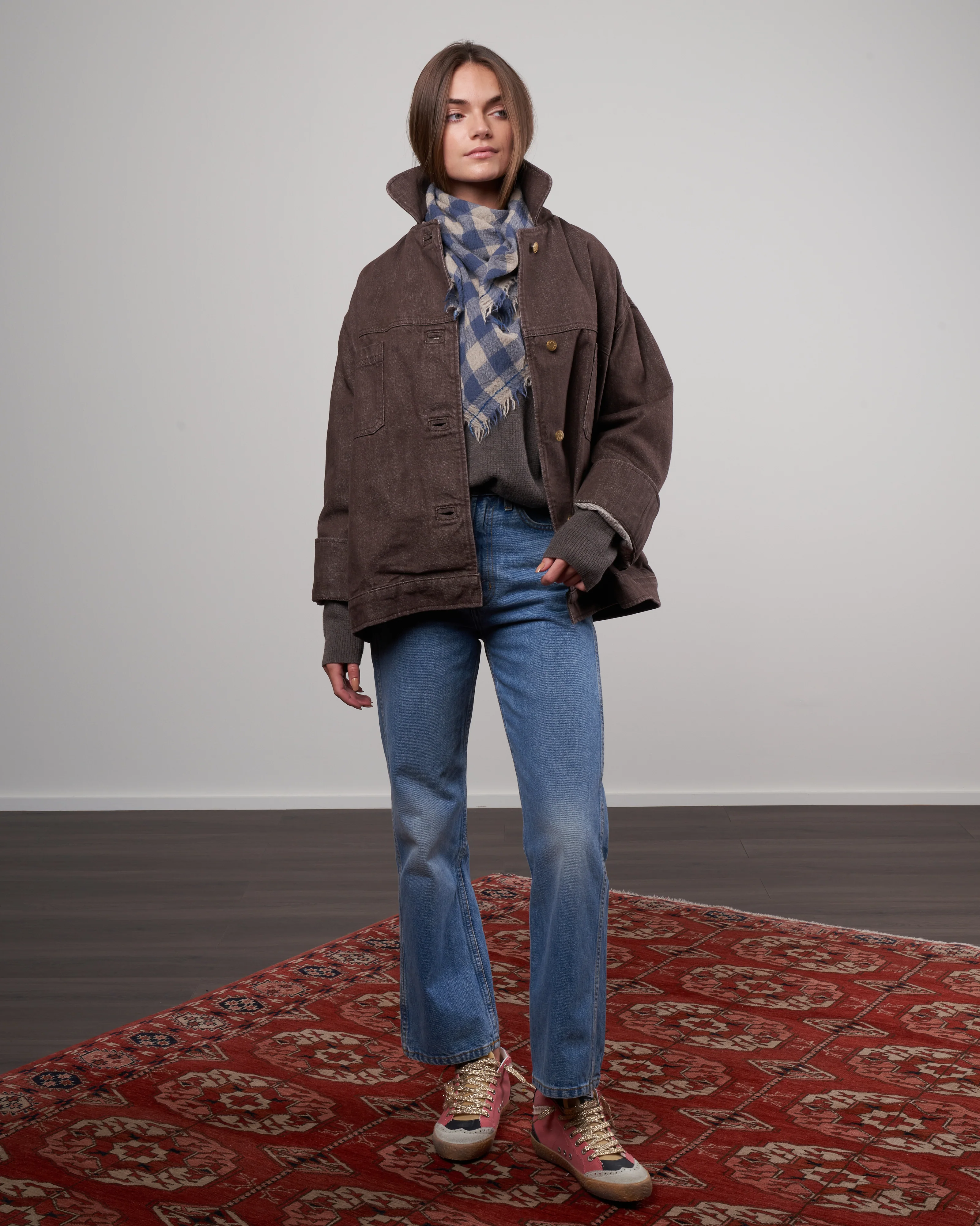 wool scarf - dutch blue - Image 3