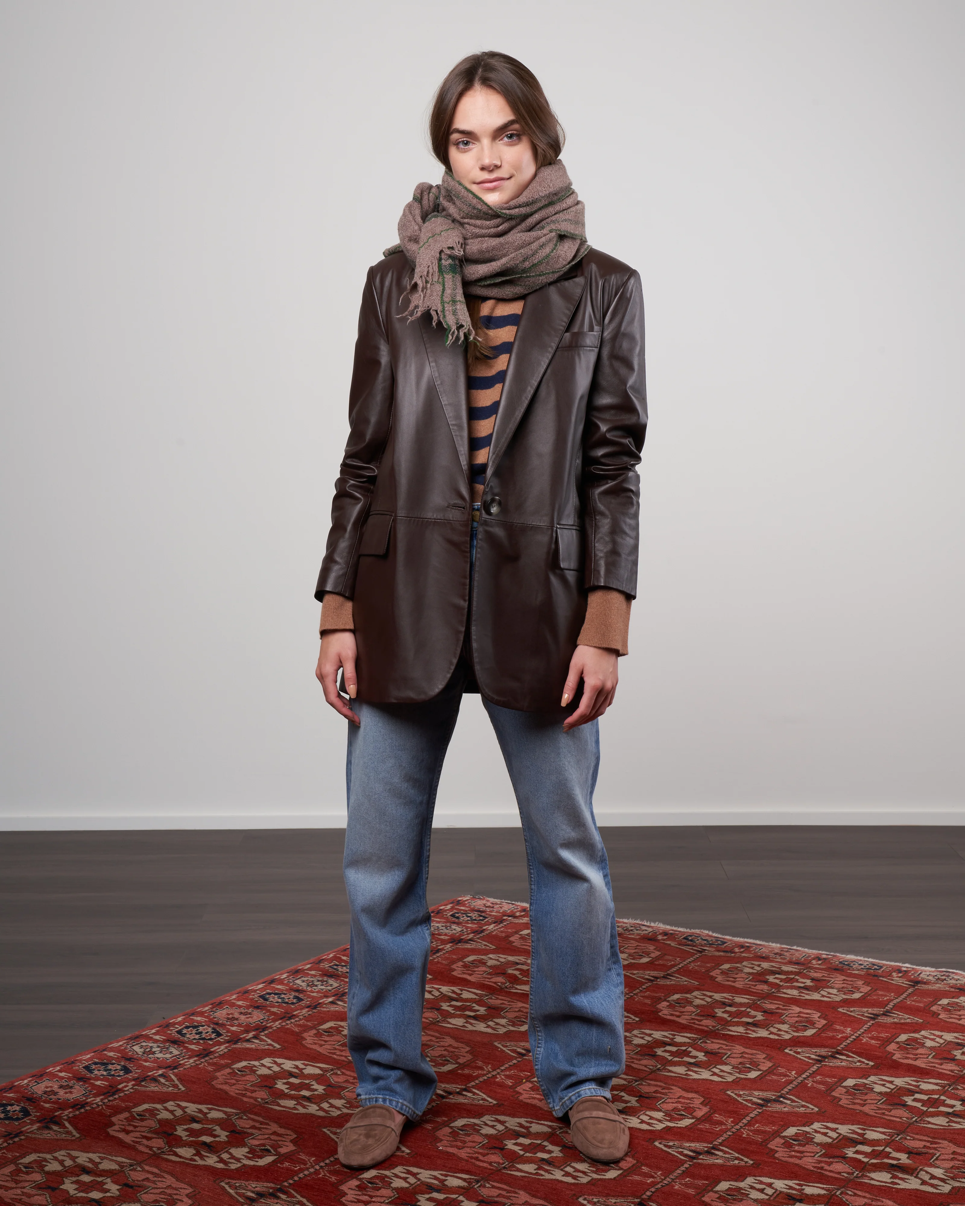 wool scarf - evergreen - Image 3