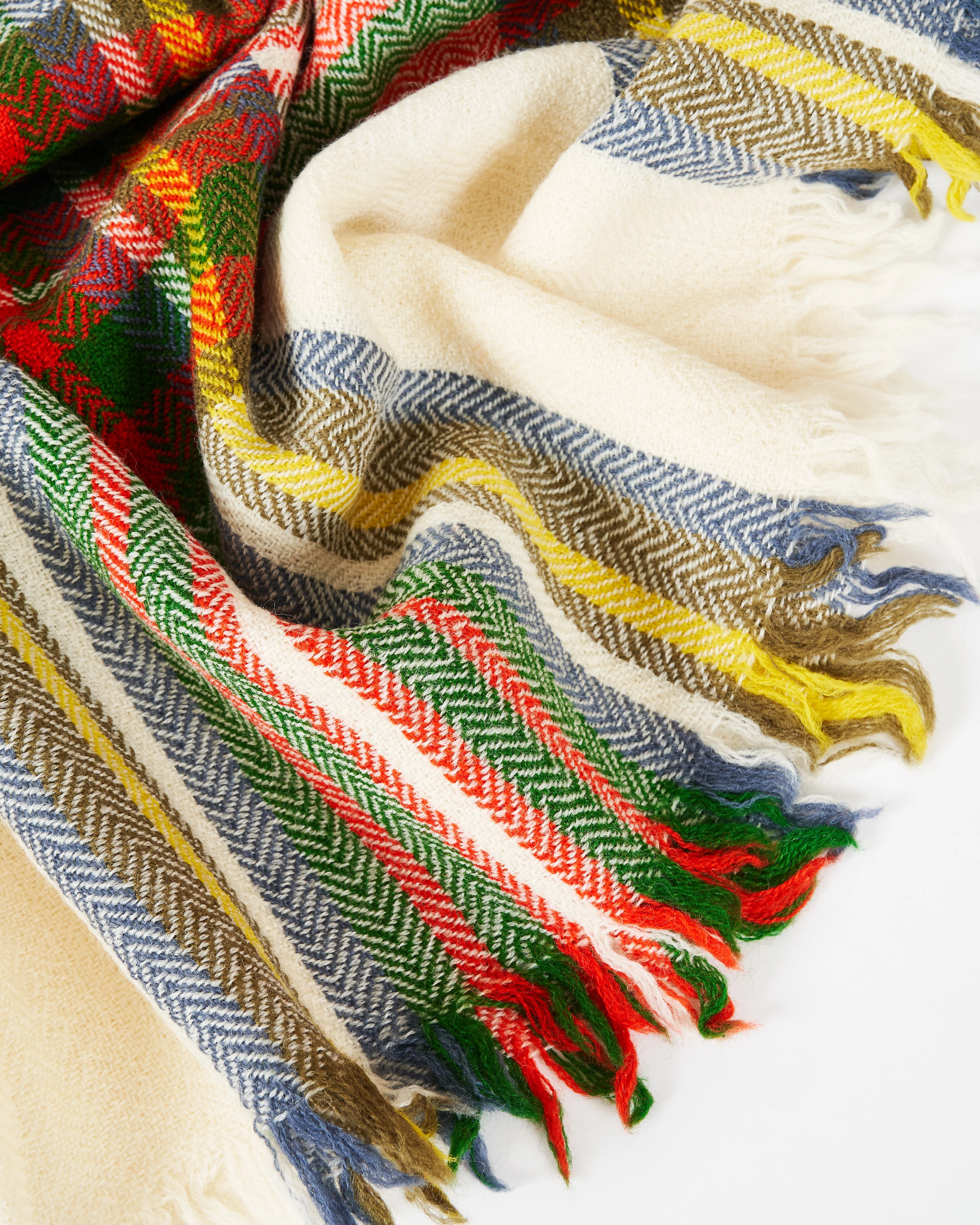 plaid design 63 wool blanket - Image 2