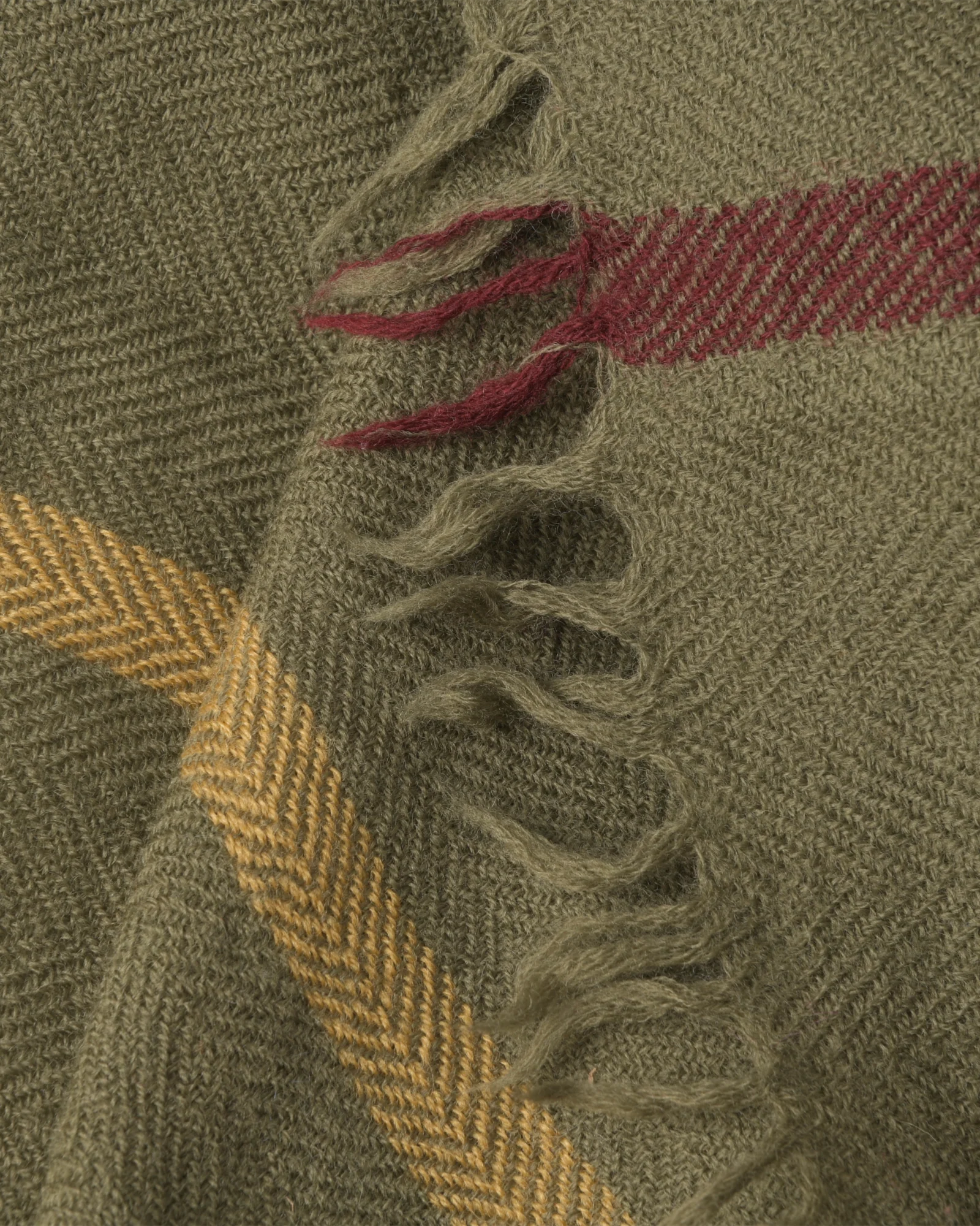 plaid laine n73 blanket- 140 x 200cm - forest green - Image 2