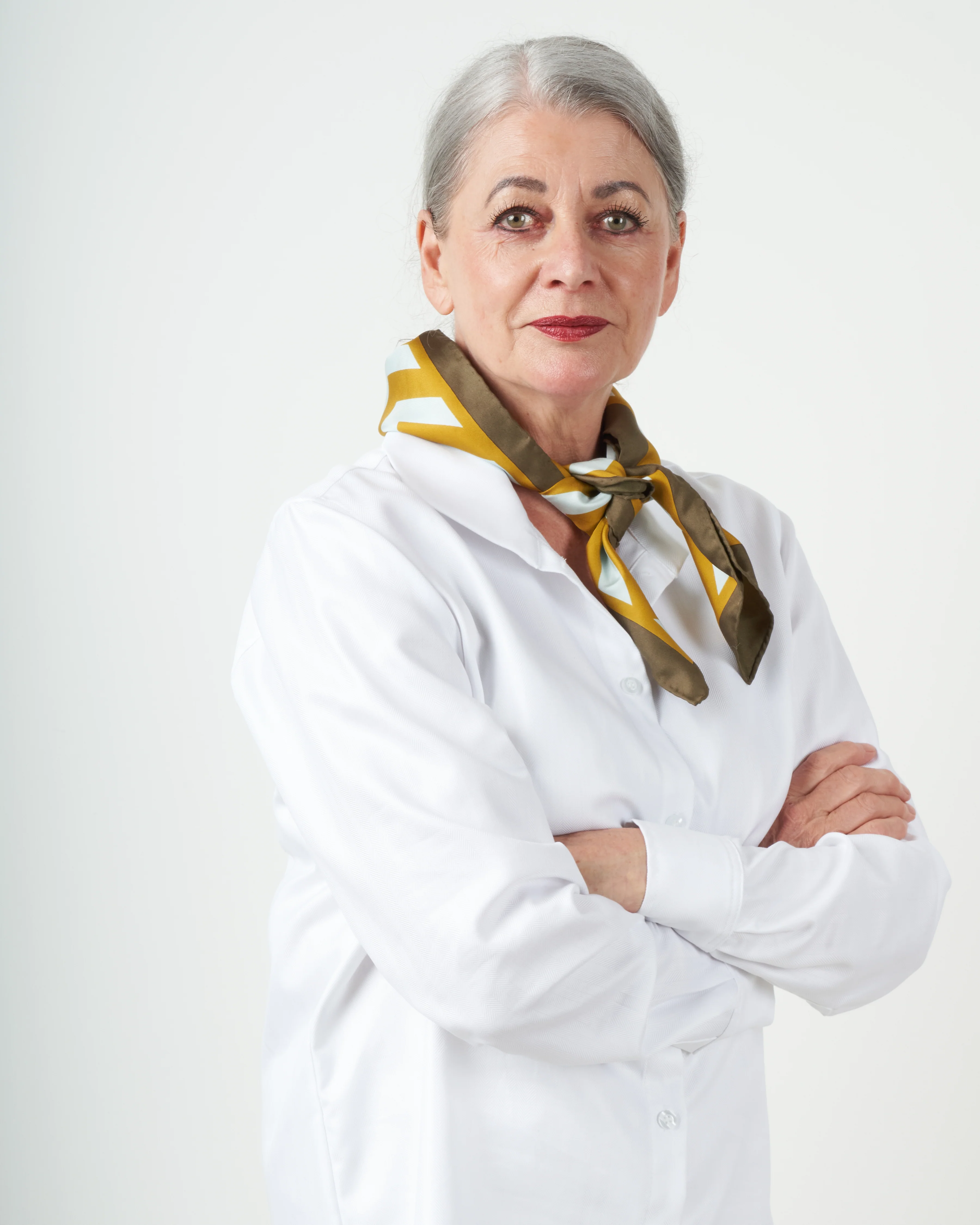 silk scarf - mustard - Image 2
