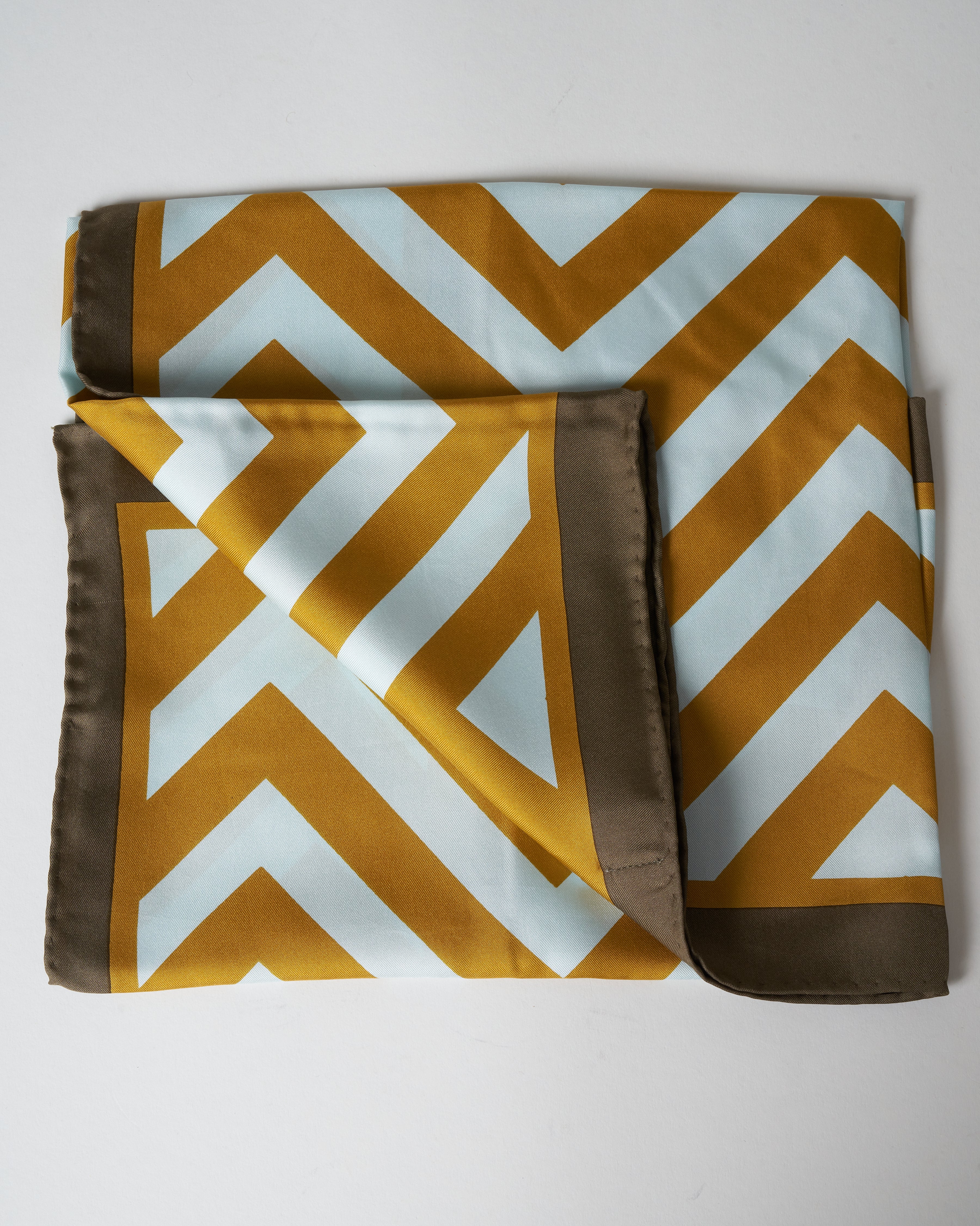 silk scarf - mustard - Image 4