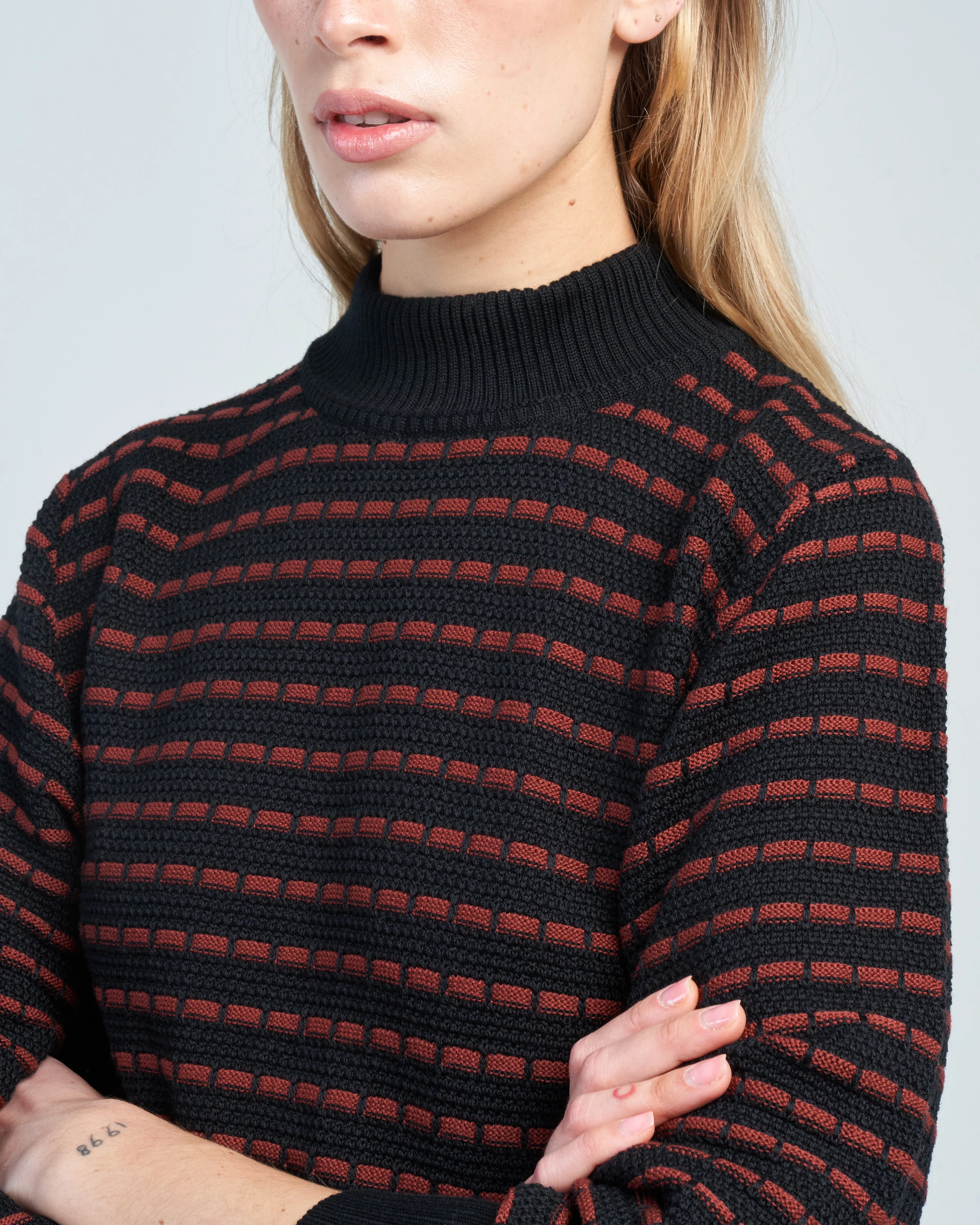 bicolor counture knit