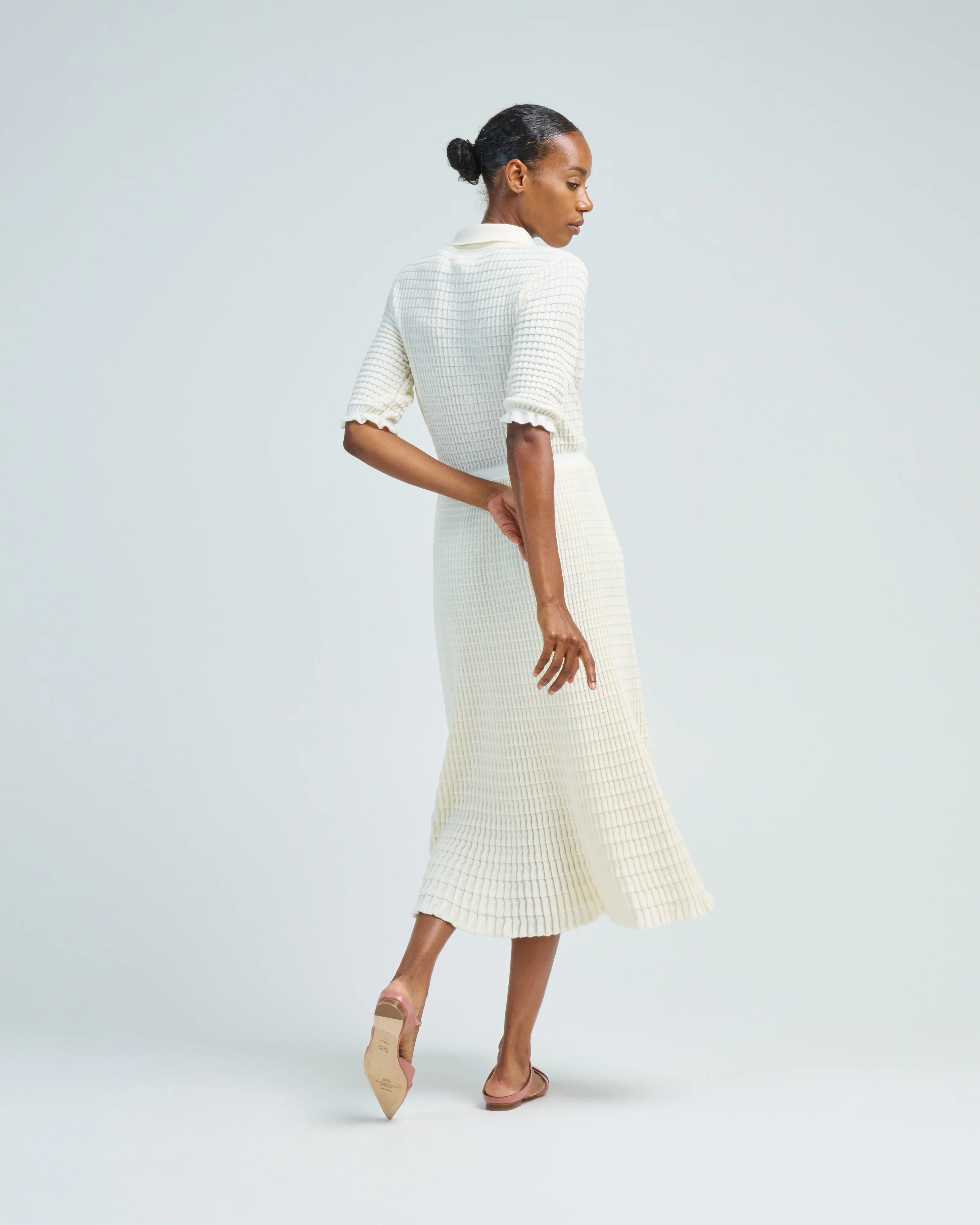 boheme origami knit dress - Image 4
