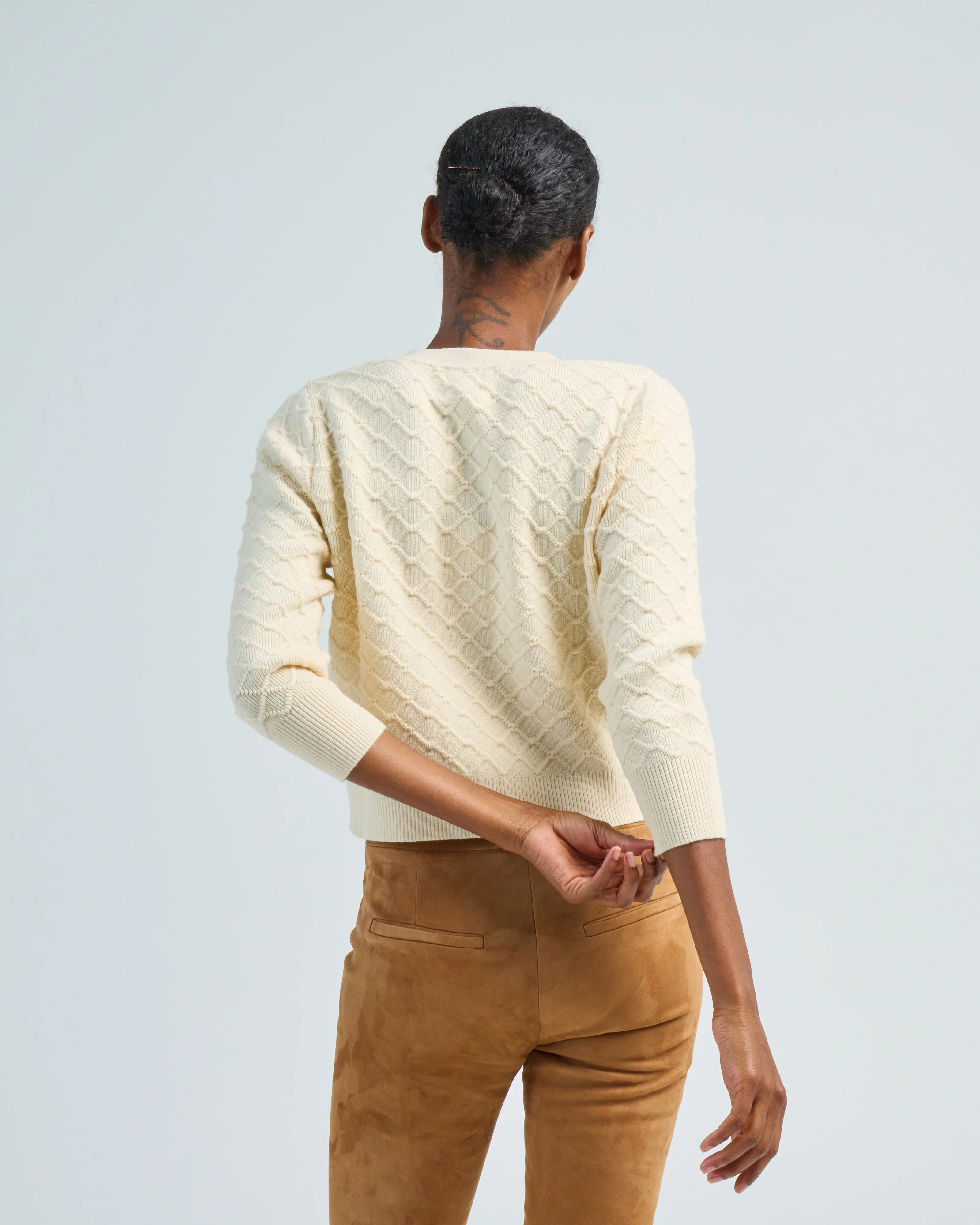 boutis diamond knit mini cardi - Image 4