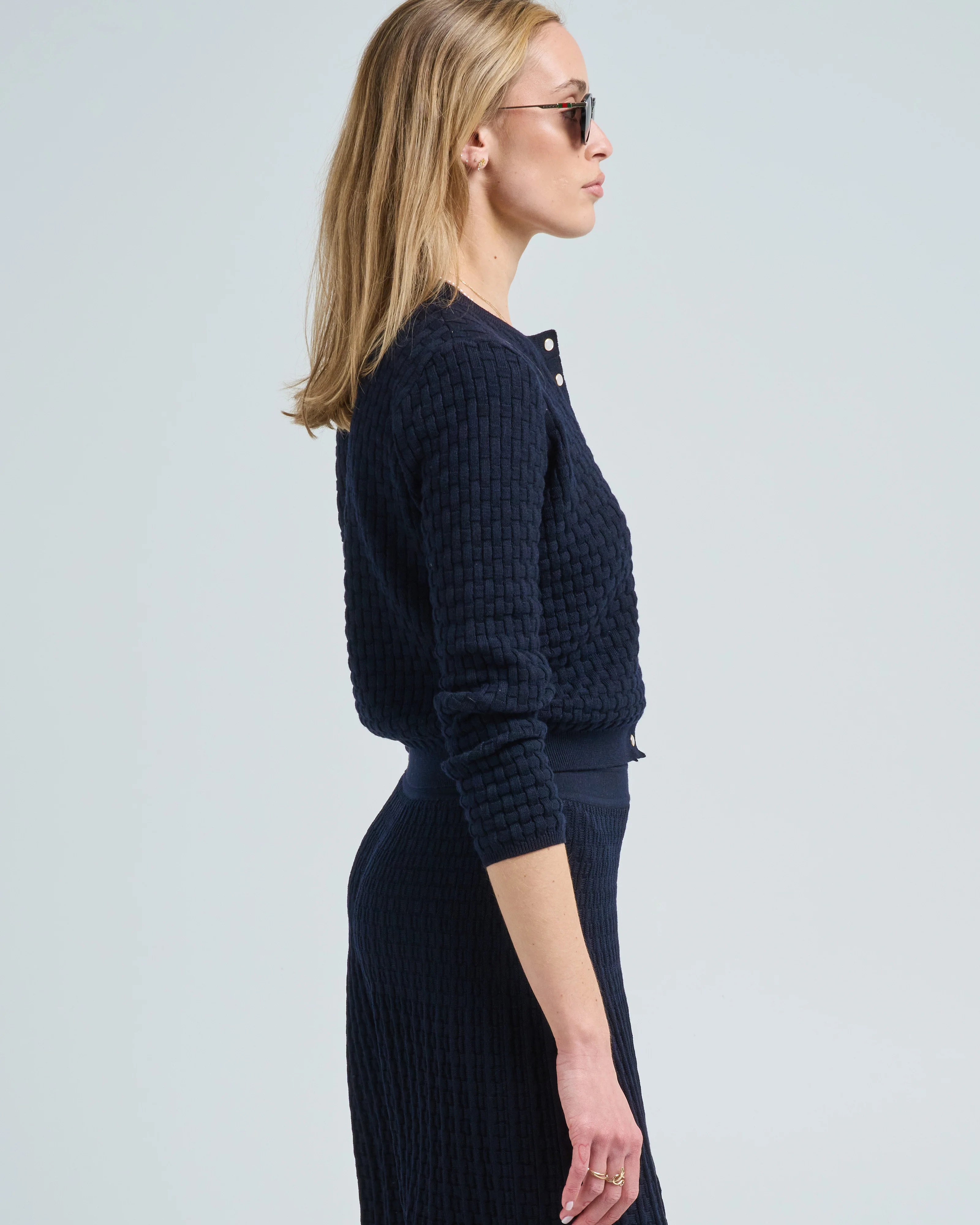 cannage knit cardigan - Image 2