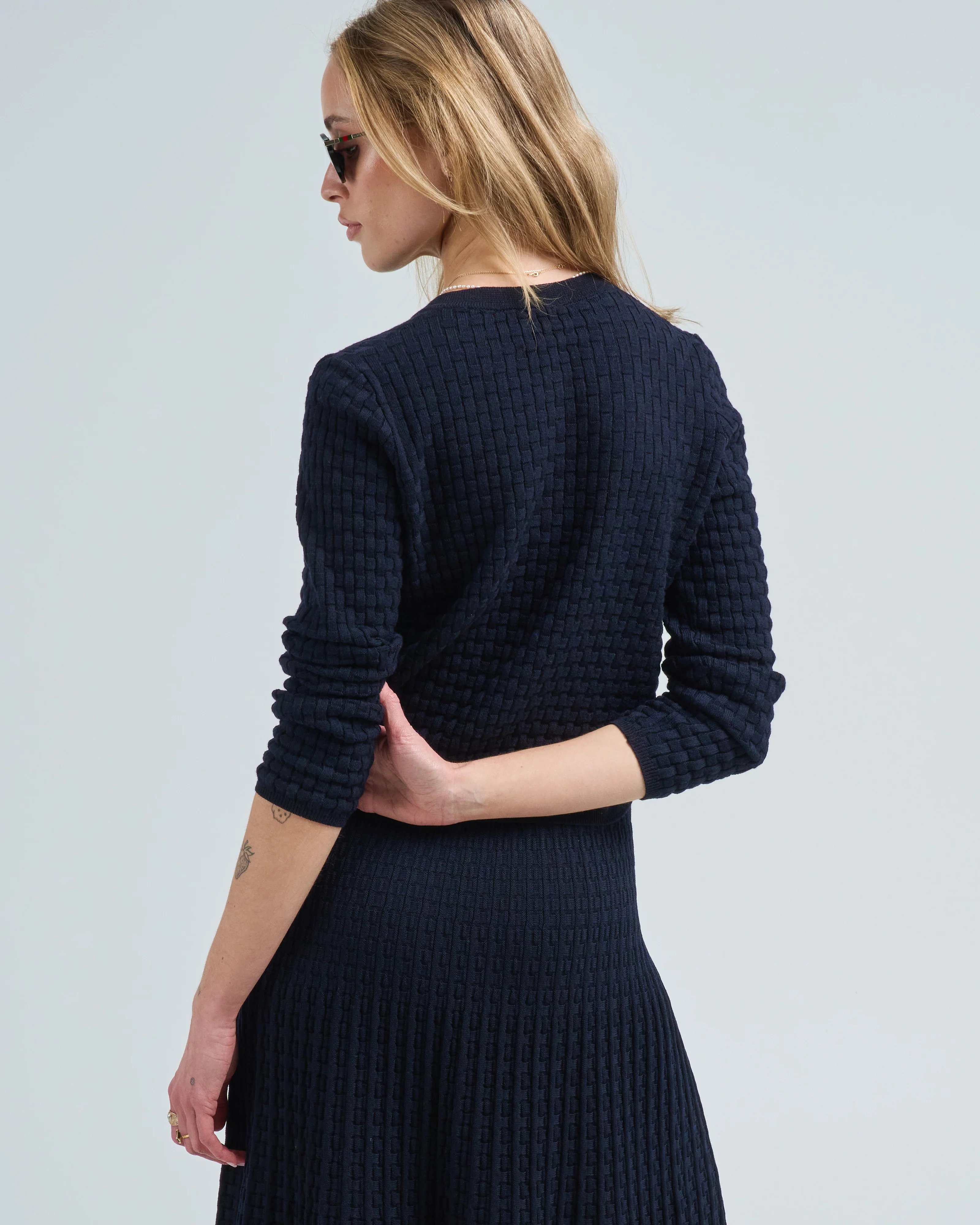 cannage knit cardigan - Image 3