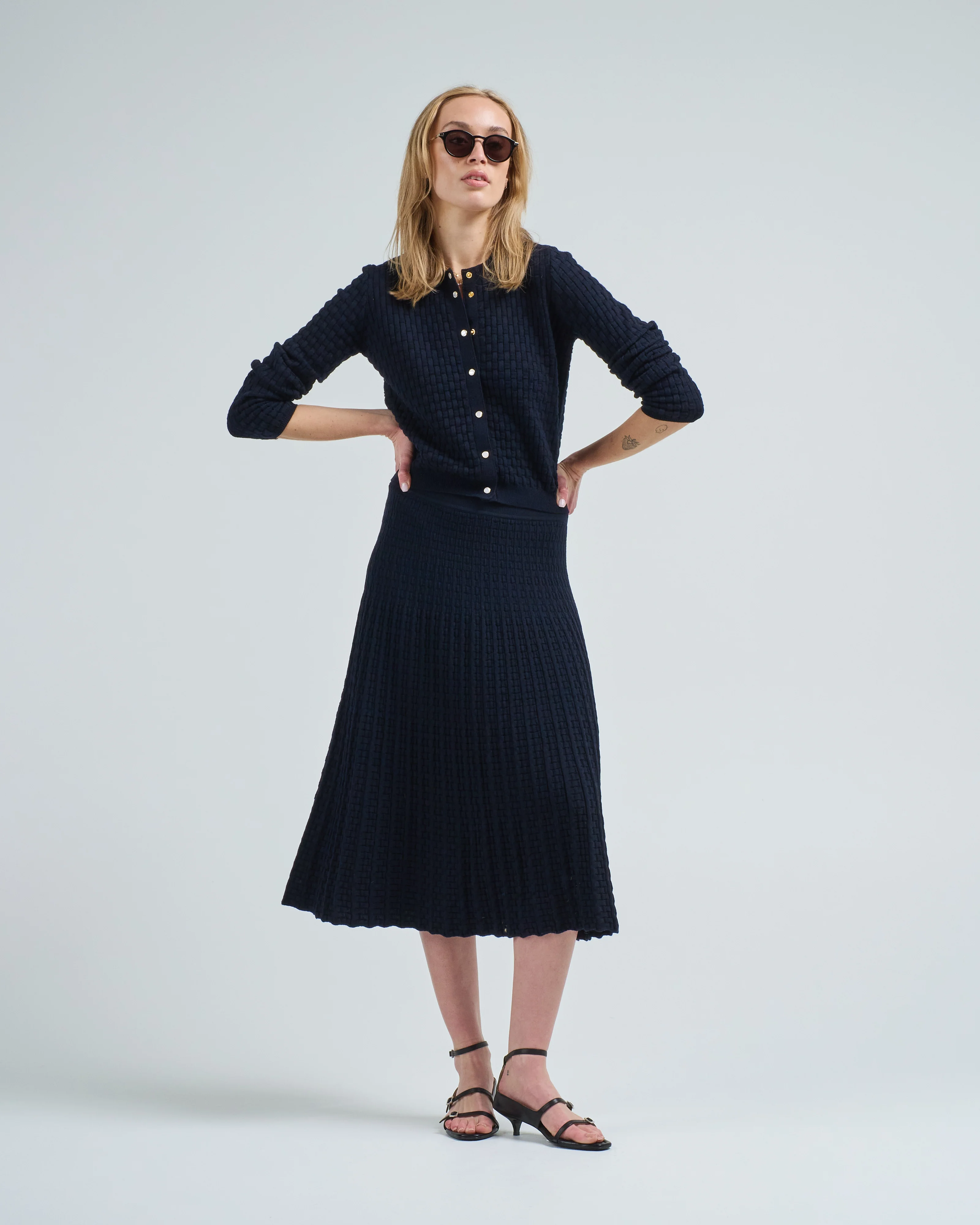 cannage knit cardigan - Image 5