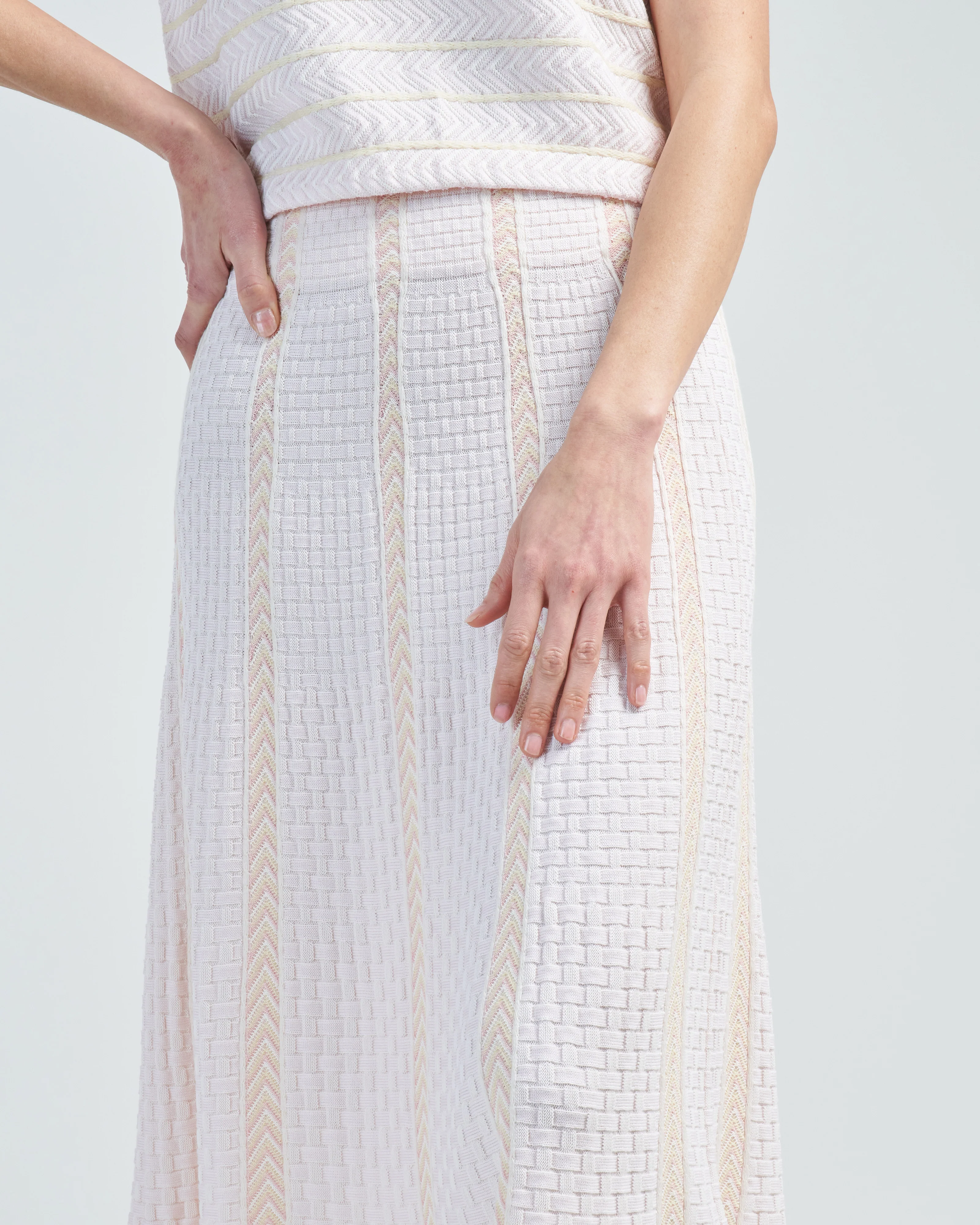 chevron knit flowing skirt - Image 5