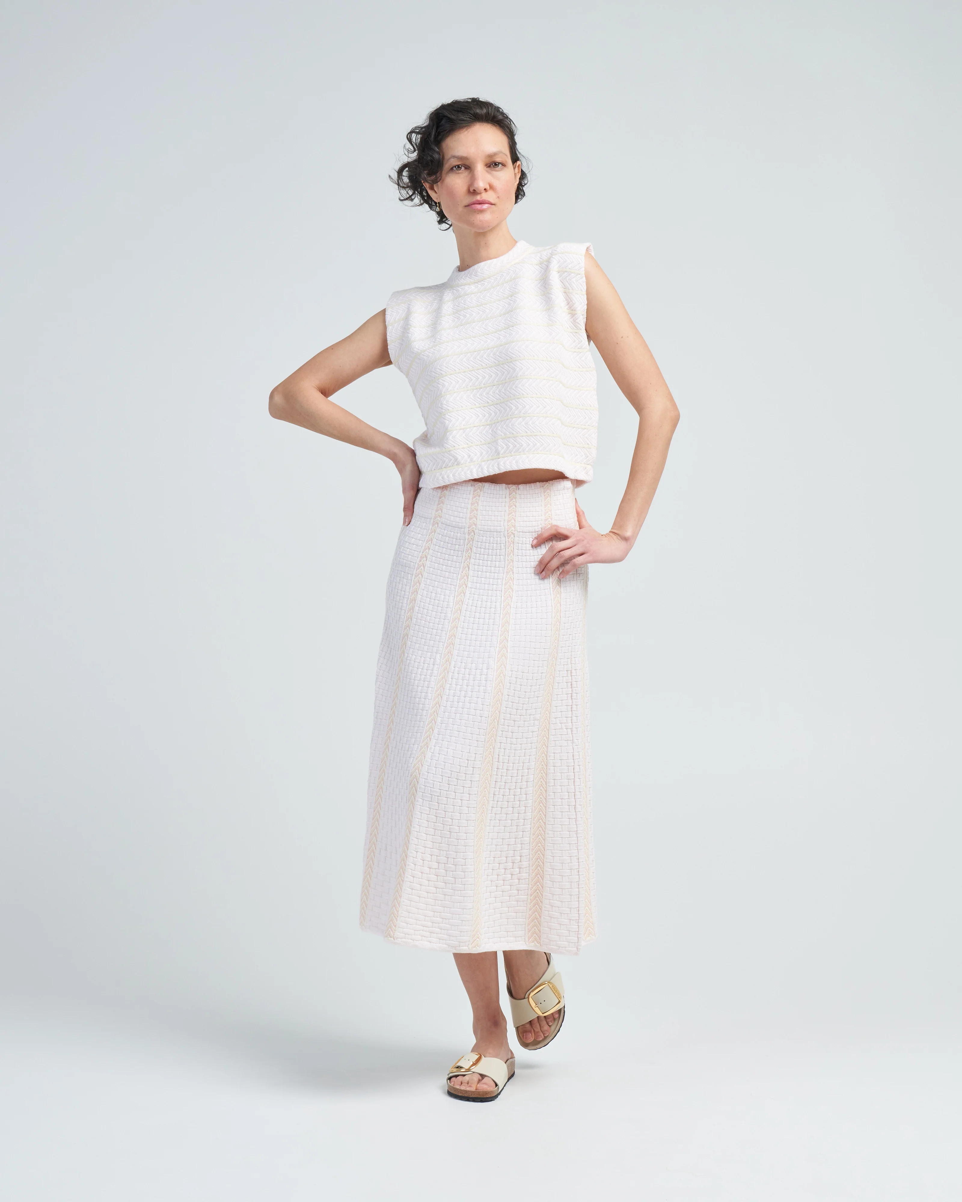 chevron patterned sleeveless top - Image 2