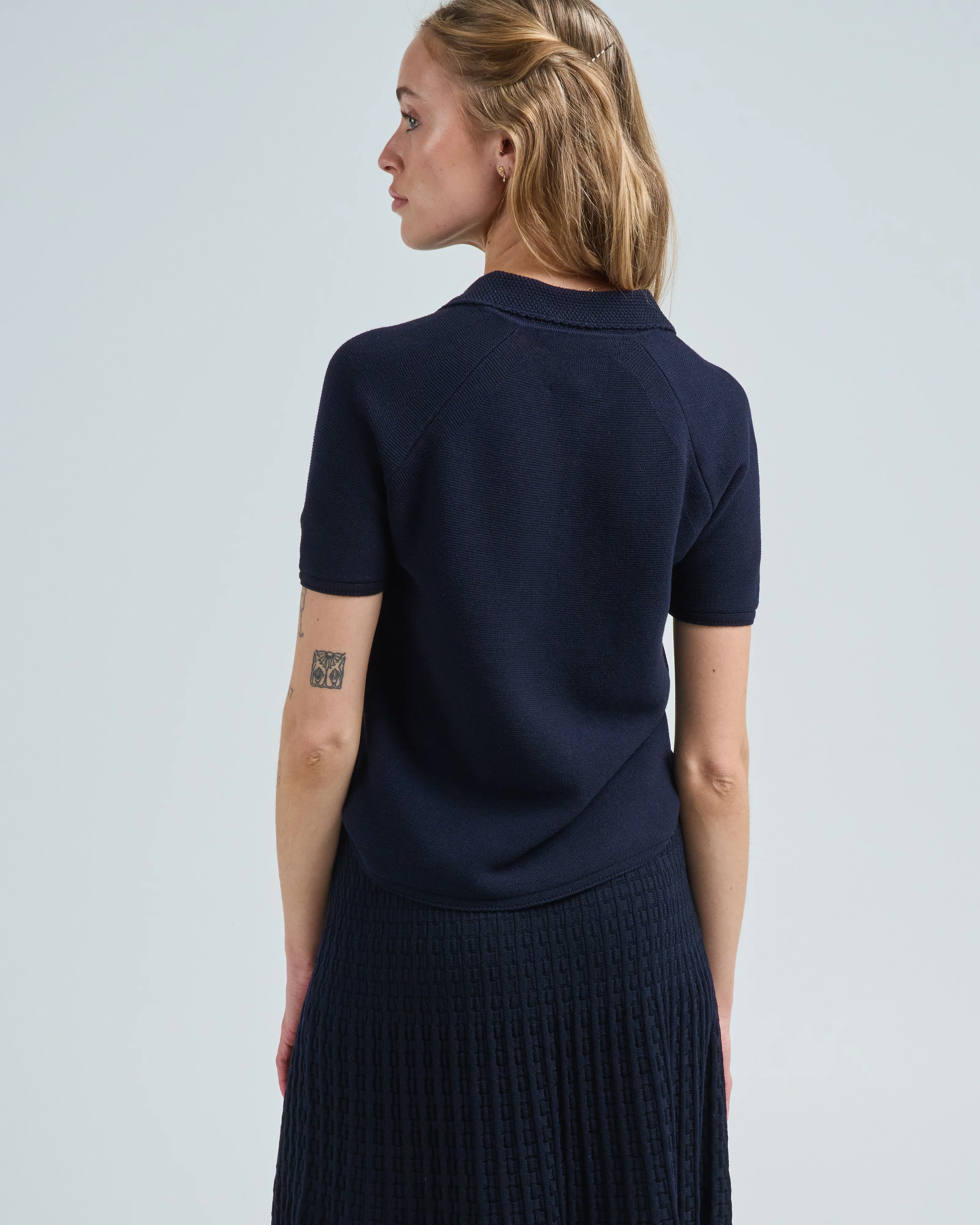 elbow length polo top - Image 3