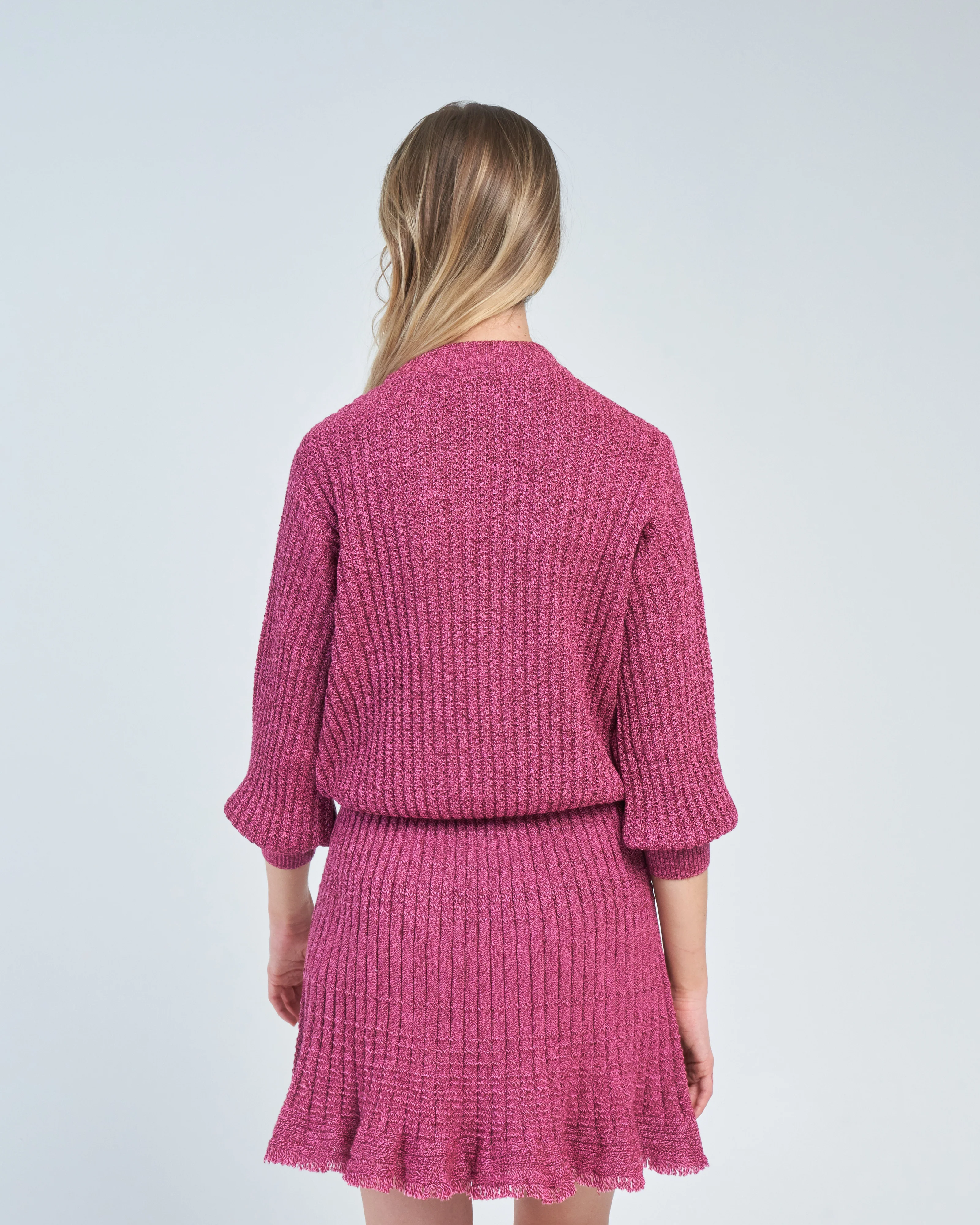 feminine wavy knit sweater - Image 4