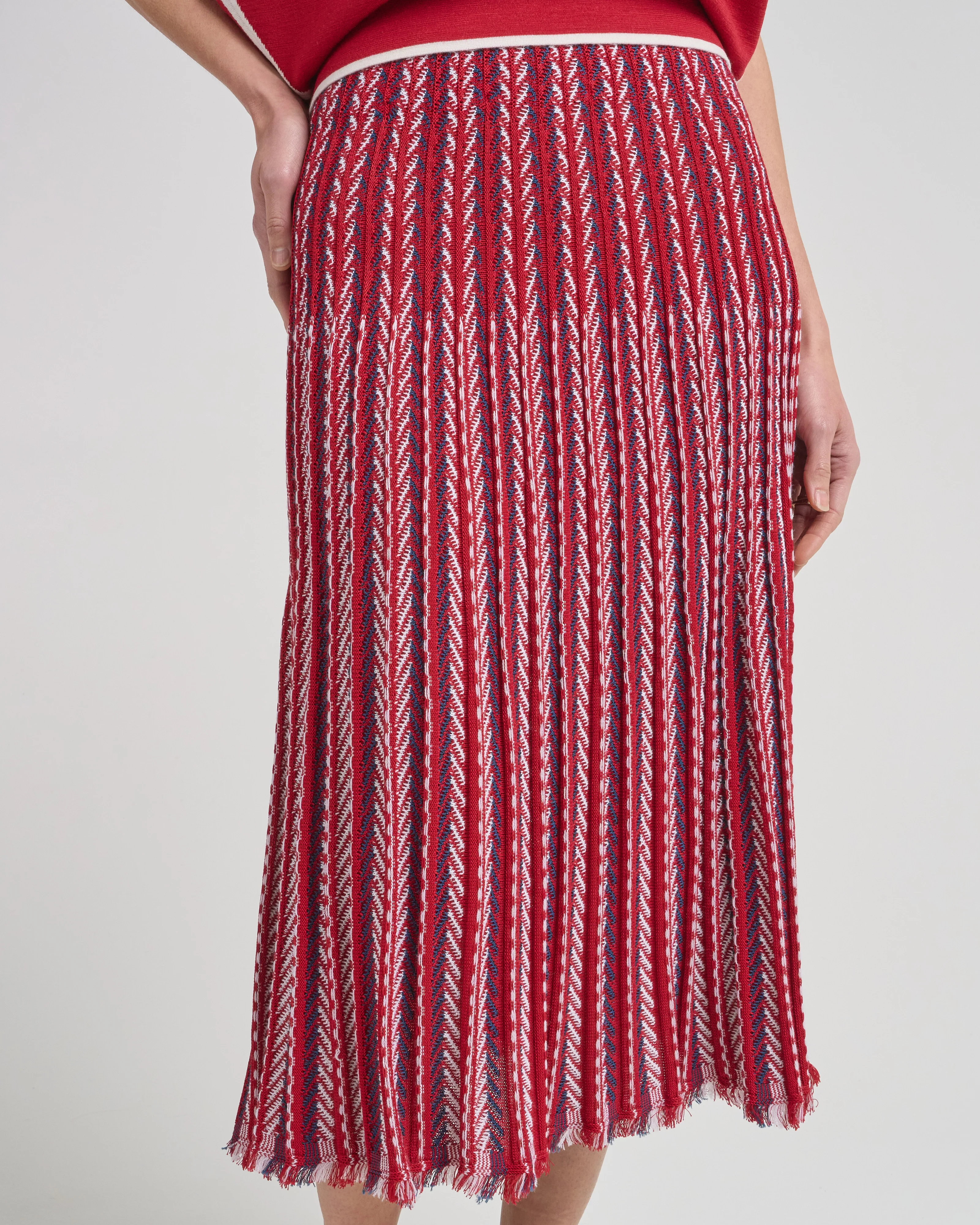 heringbone knit skirt - Image 2