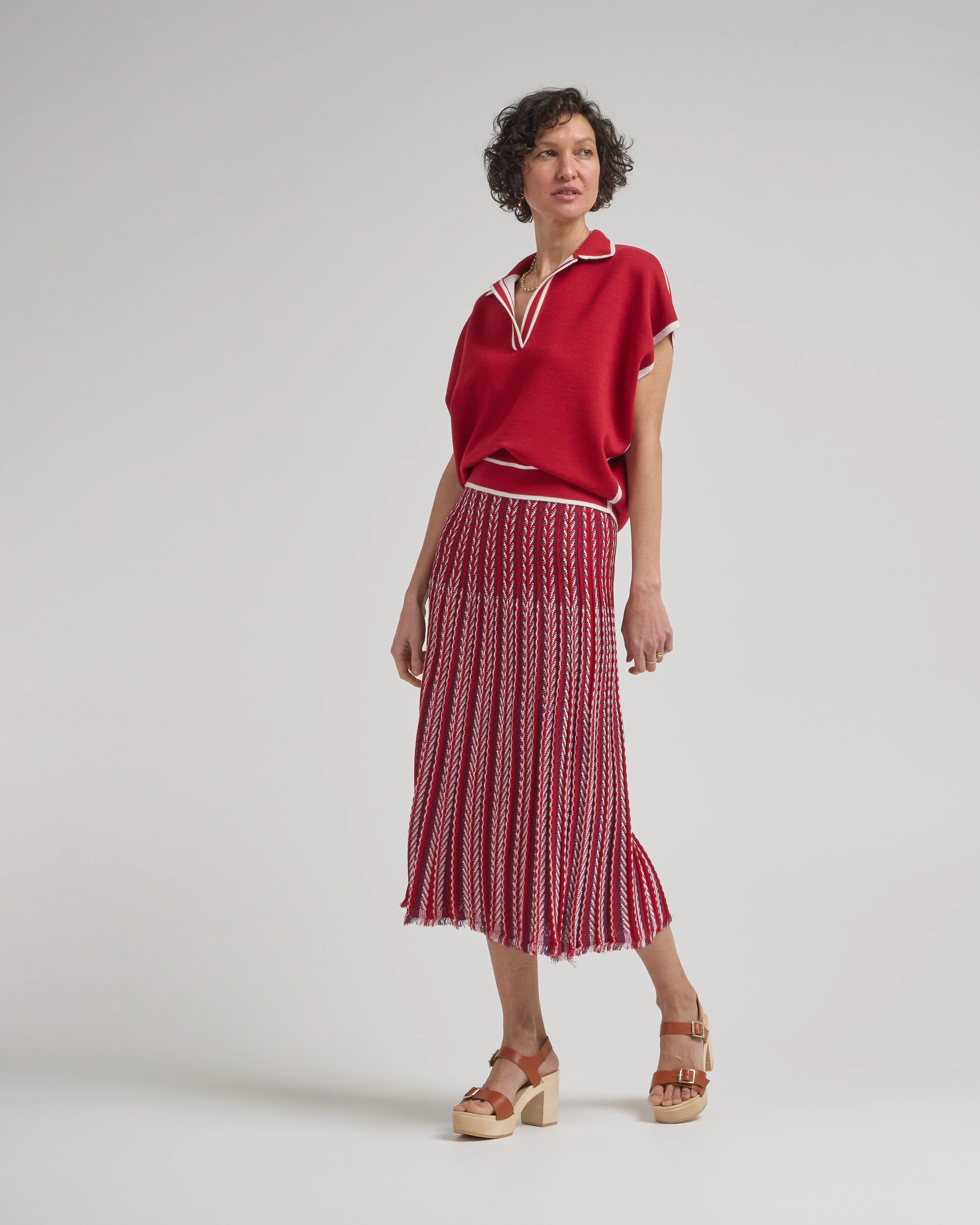 heringbone knit skirt - Image 5