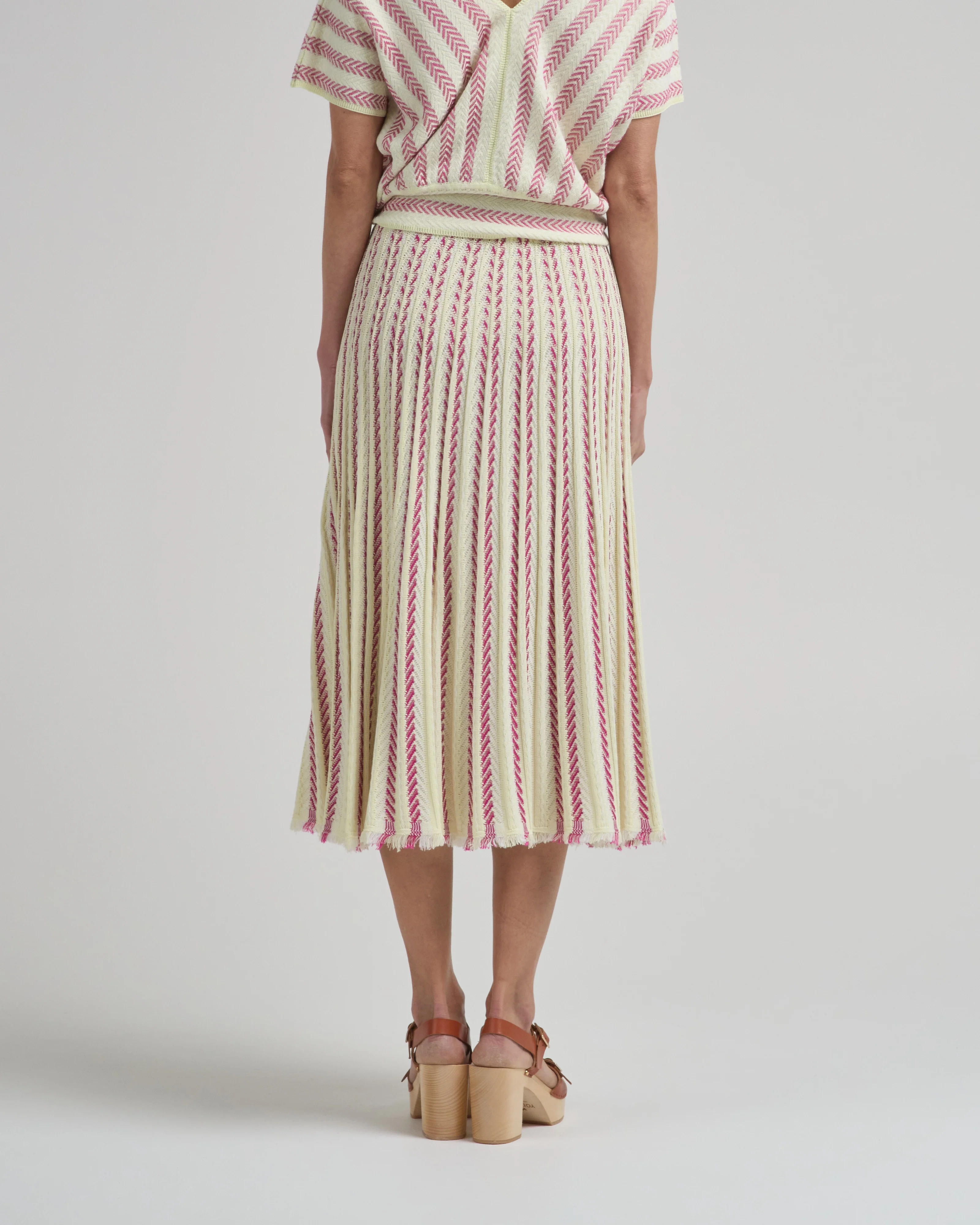 heringbone knit skirt - Image 4