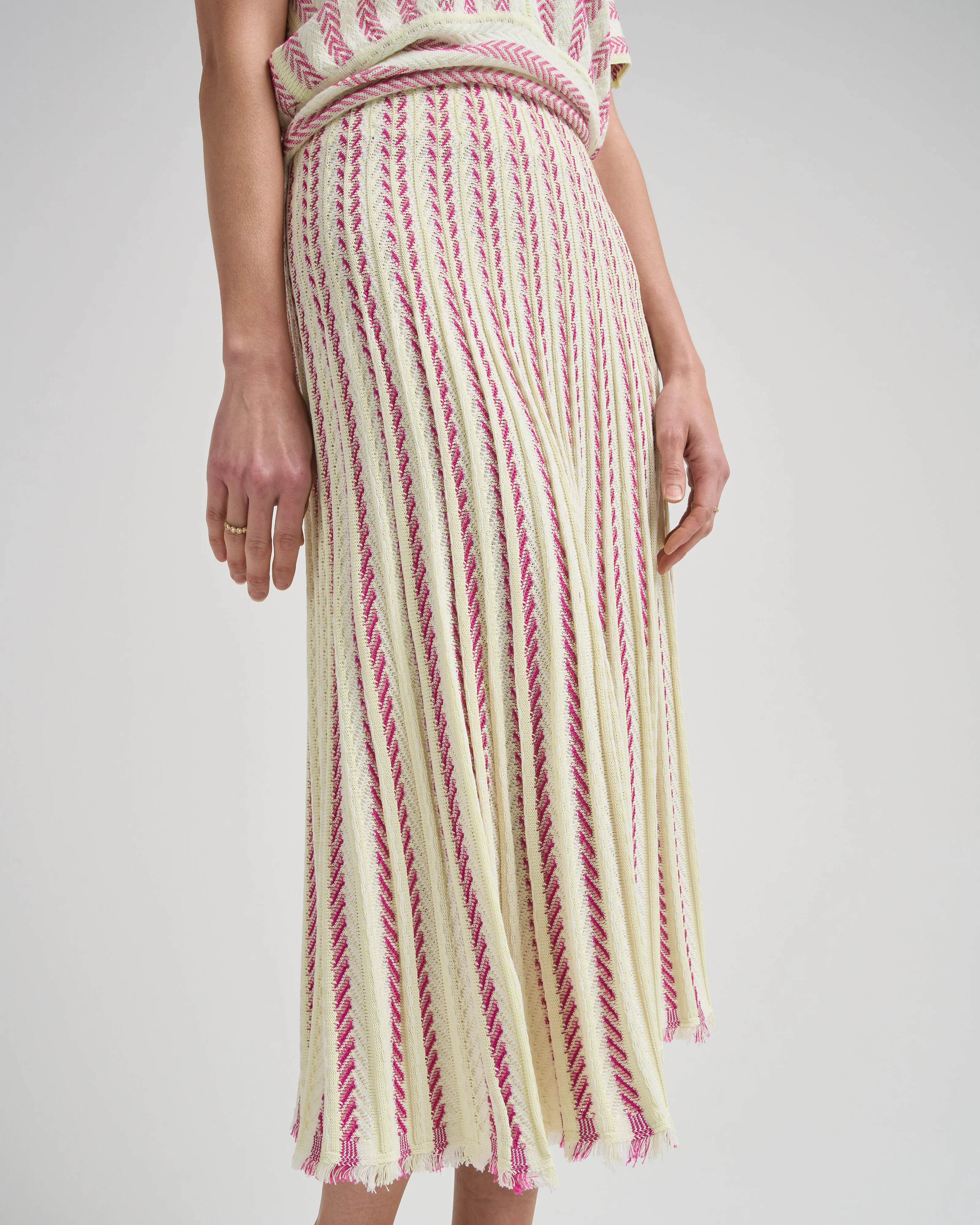 heringbone knit skirt - Image 5