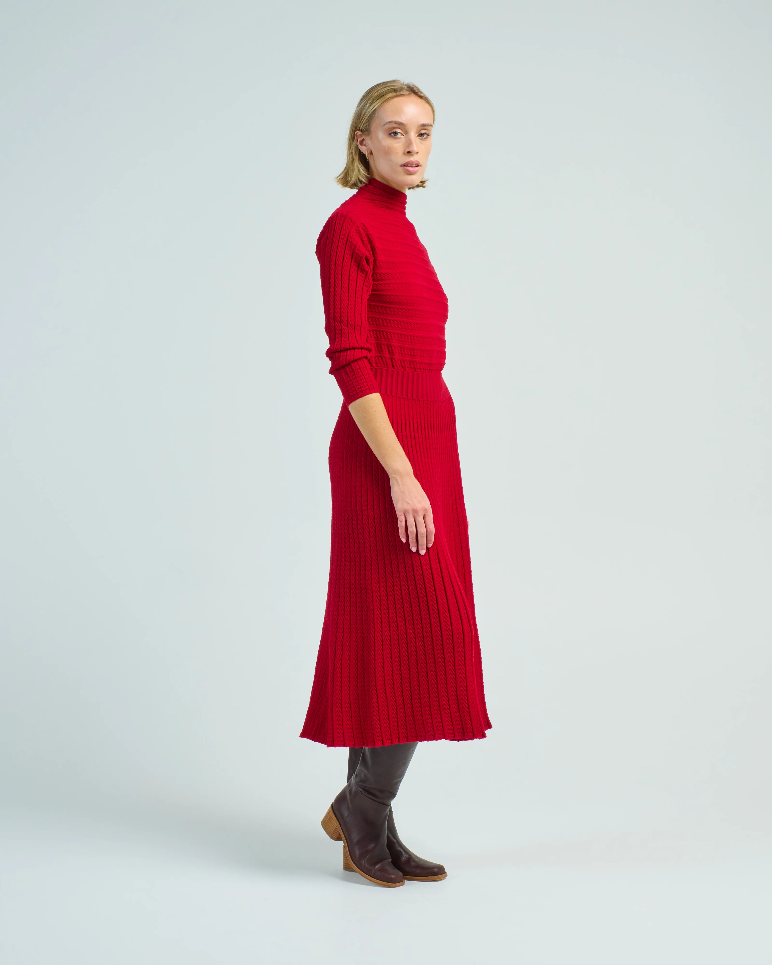 laurence 2 chevron long sleeve dress - Image 4