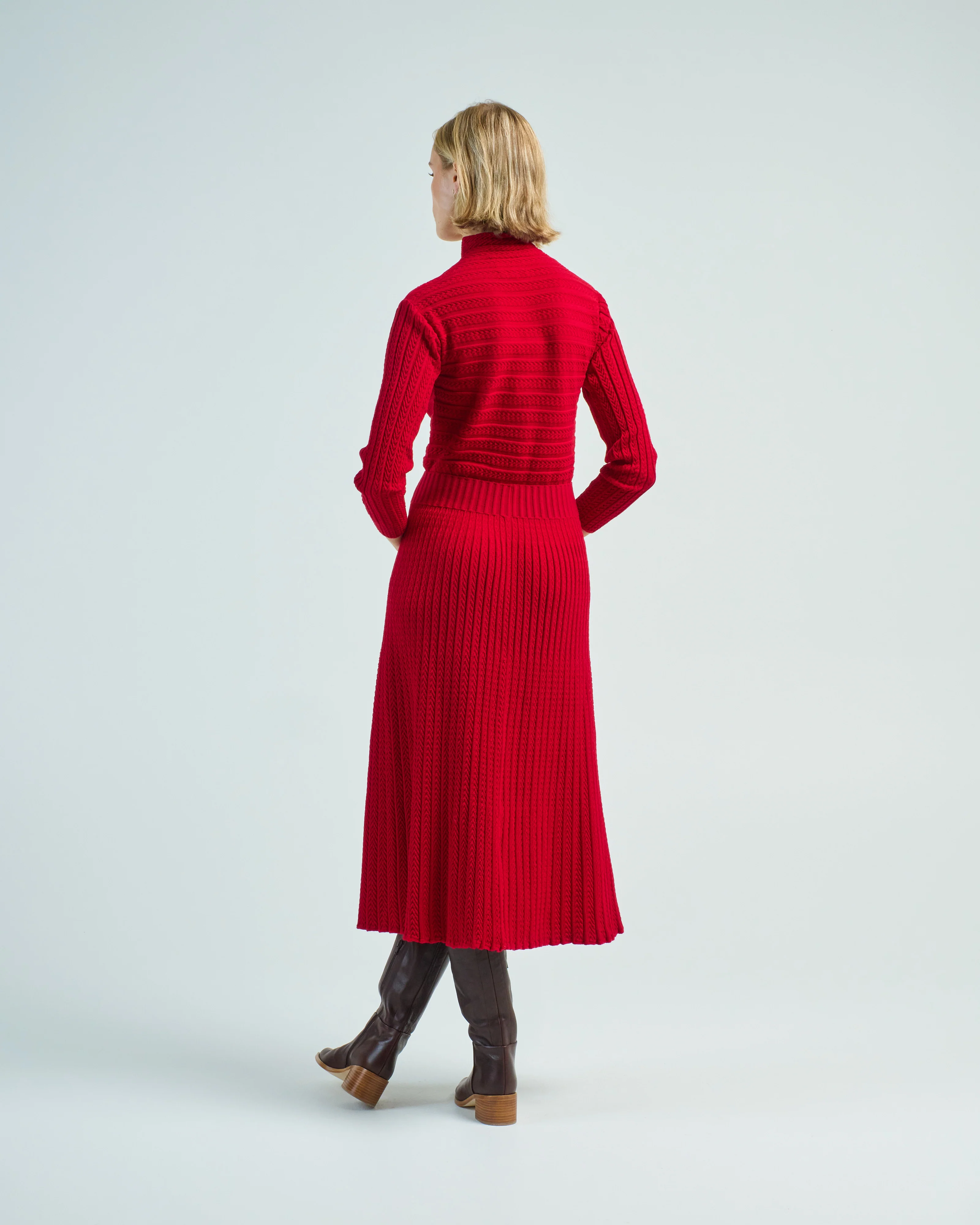 laurence 2 chevron long sleeve dress - Image 5