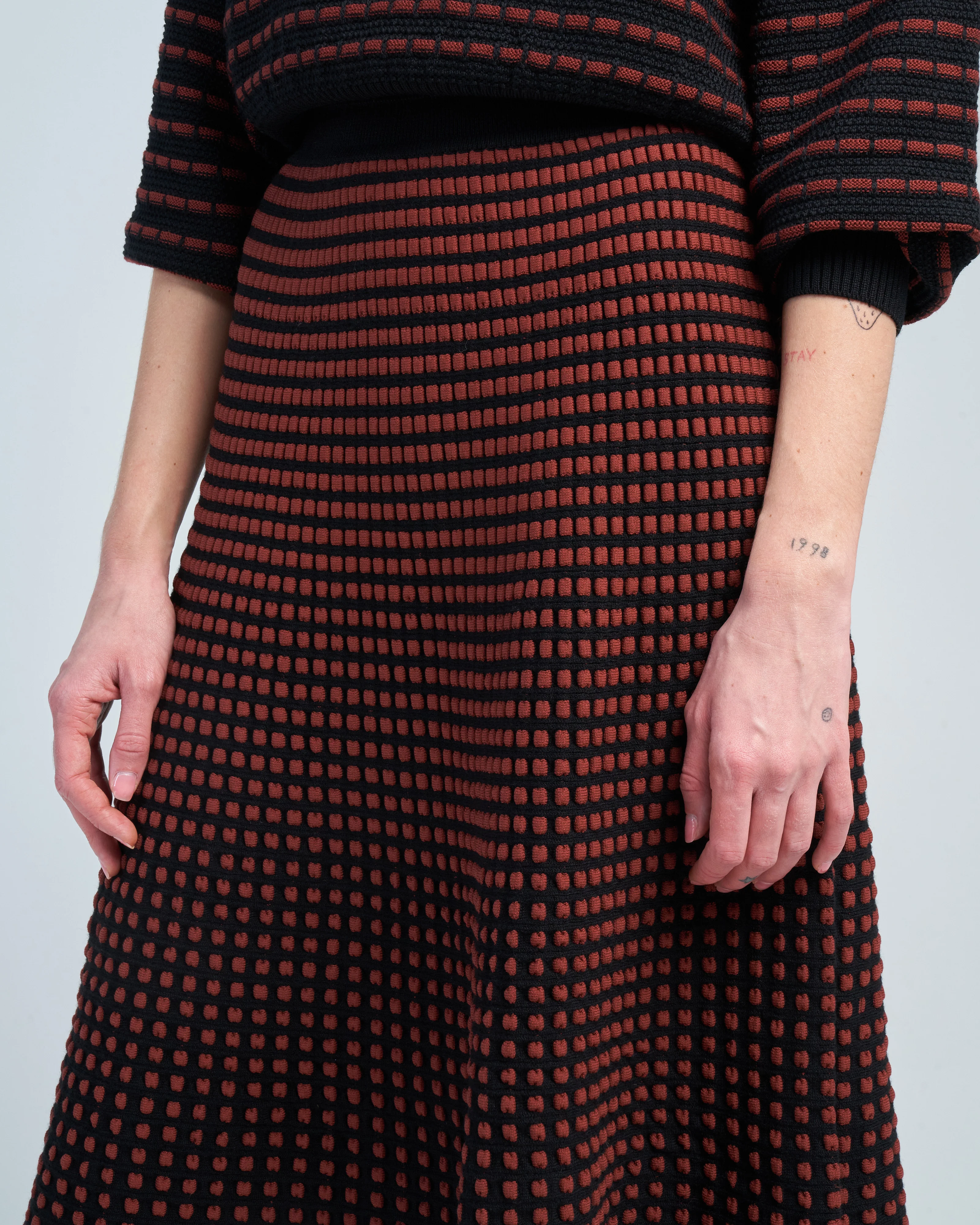 pearl stitch knit skirt - Image 5