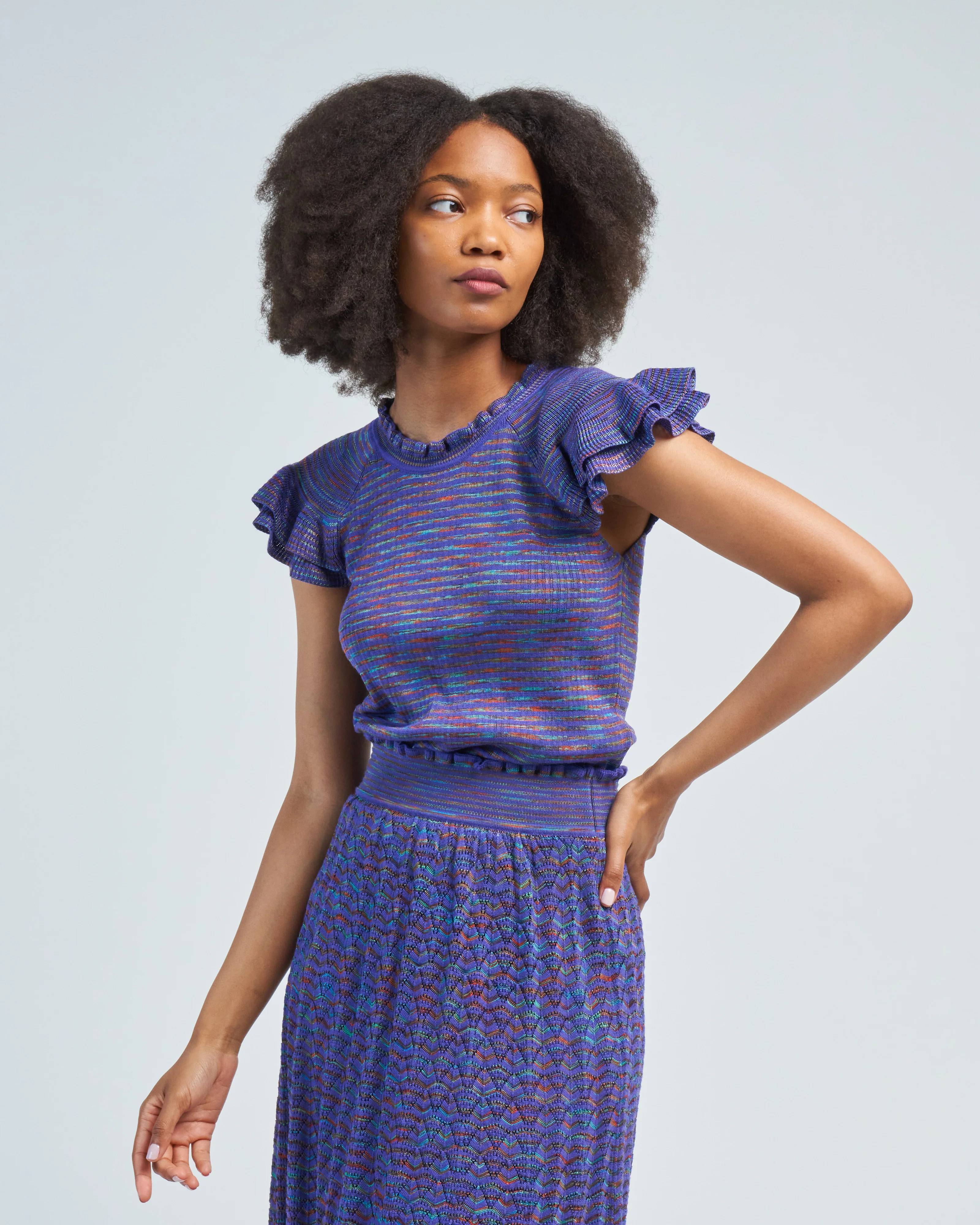 romantic ruffled raglan top - Image 3