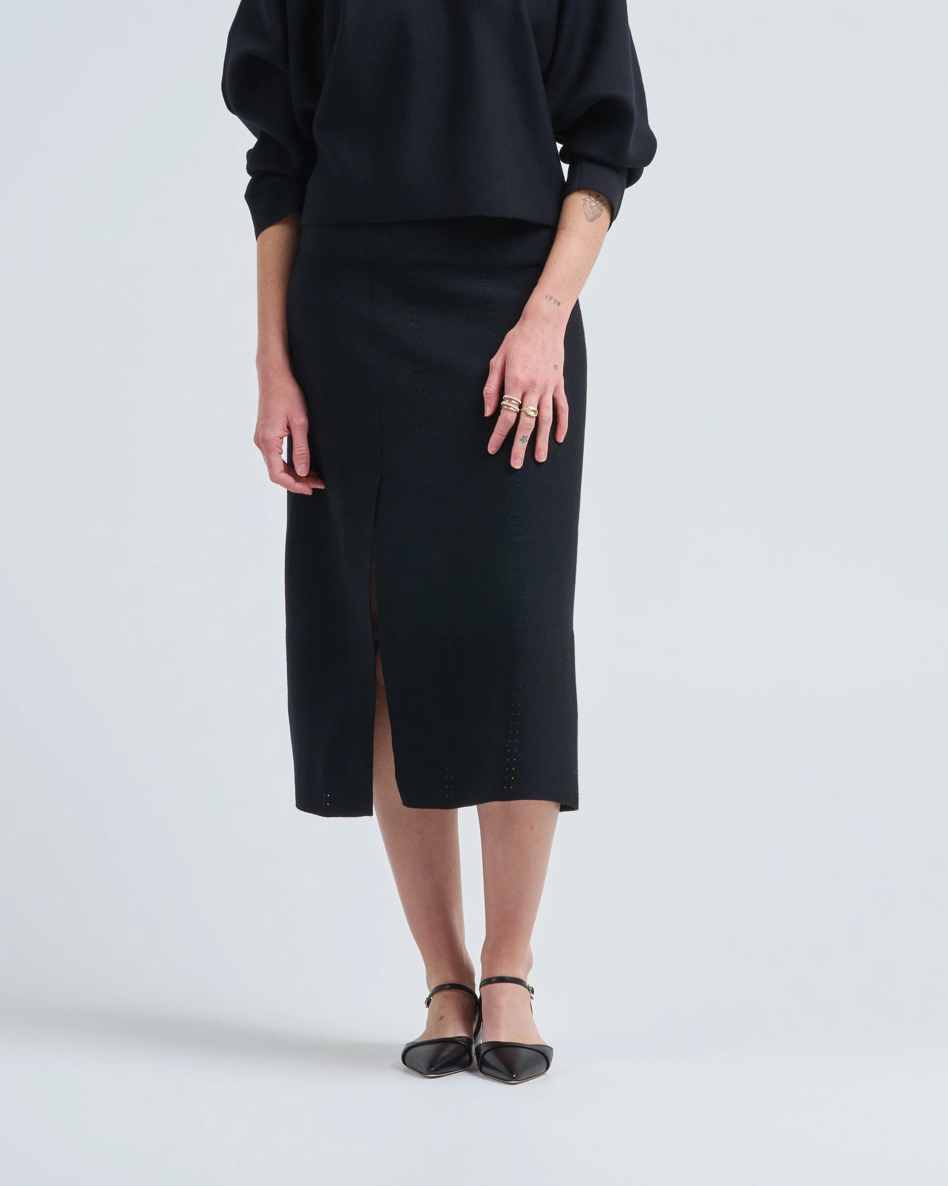 skirt with slit - Image 3