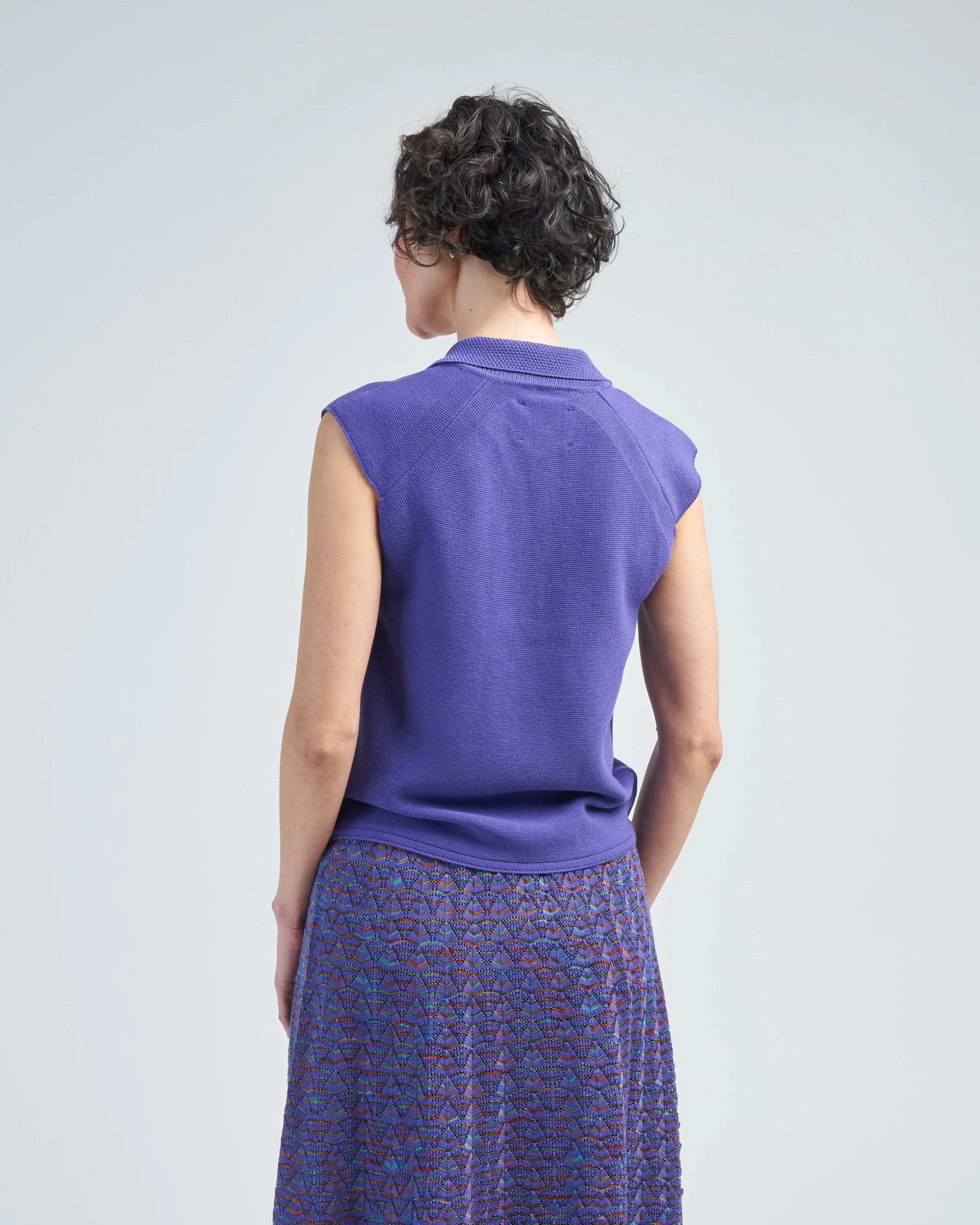 sleeveless knit polo - Image 4