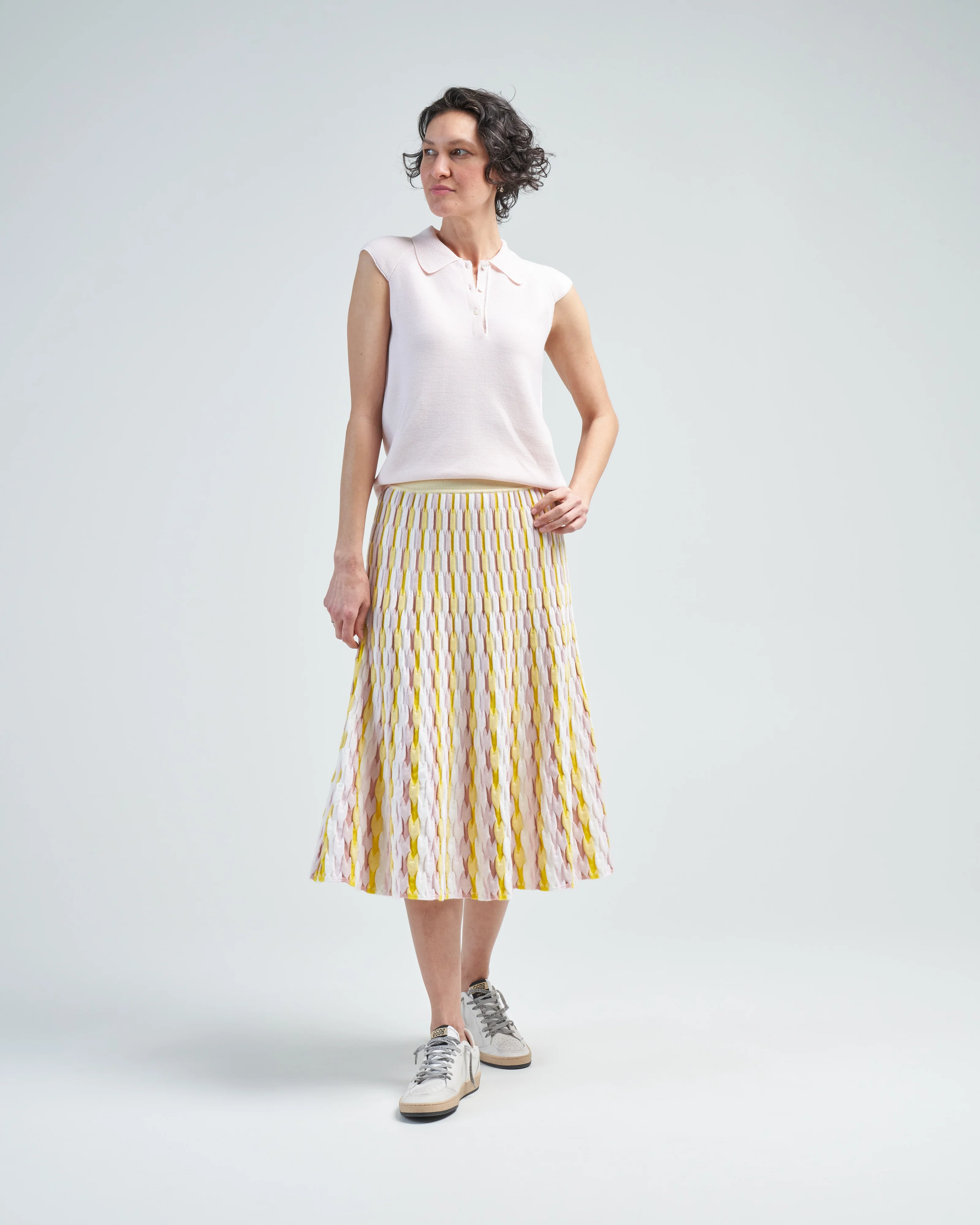 sleeveless knit polo - Image 2
