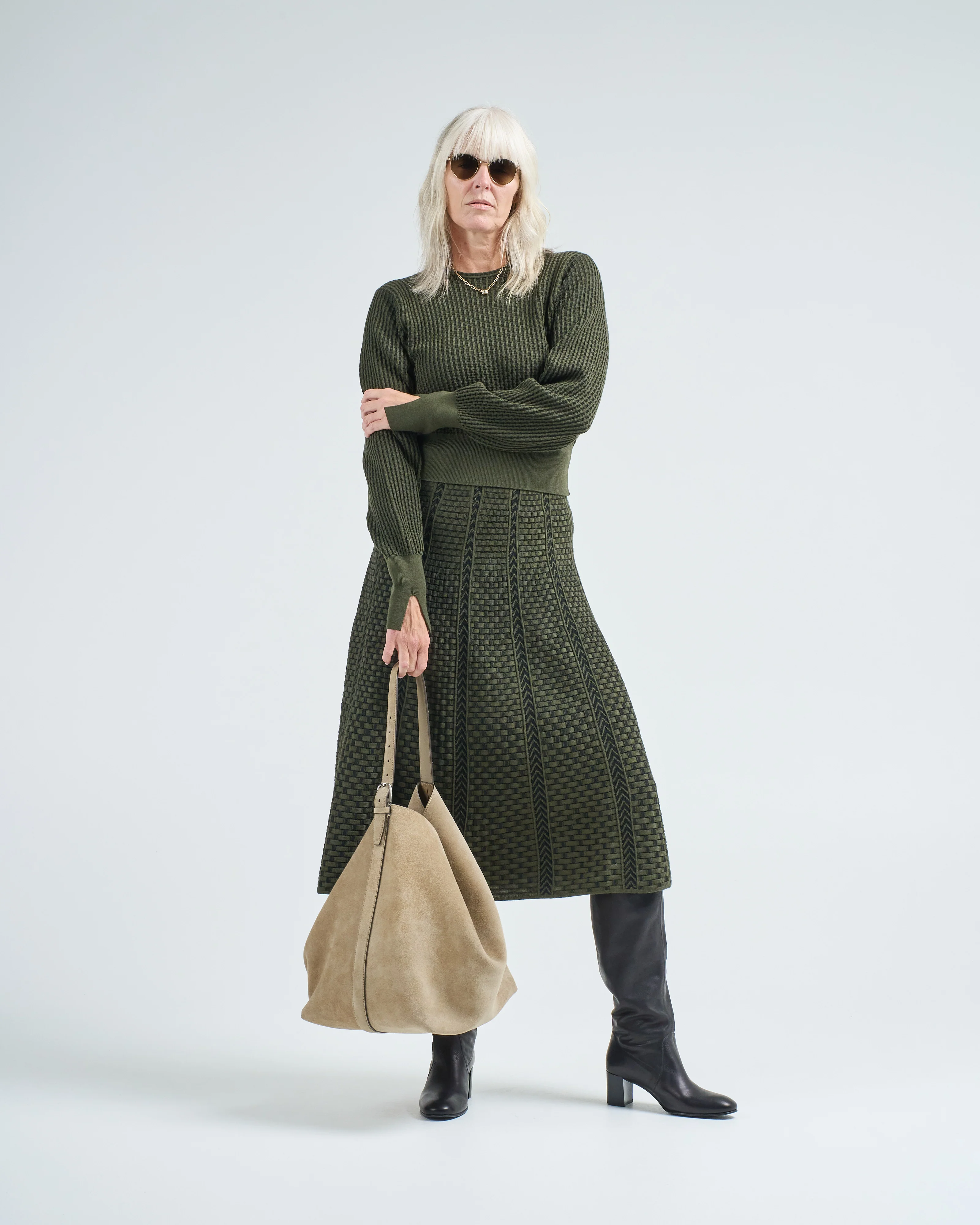 textured crew sweater - Image 5