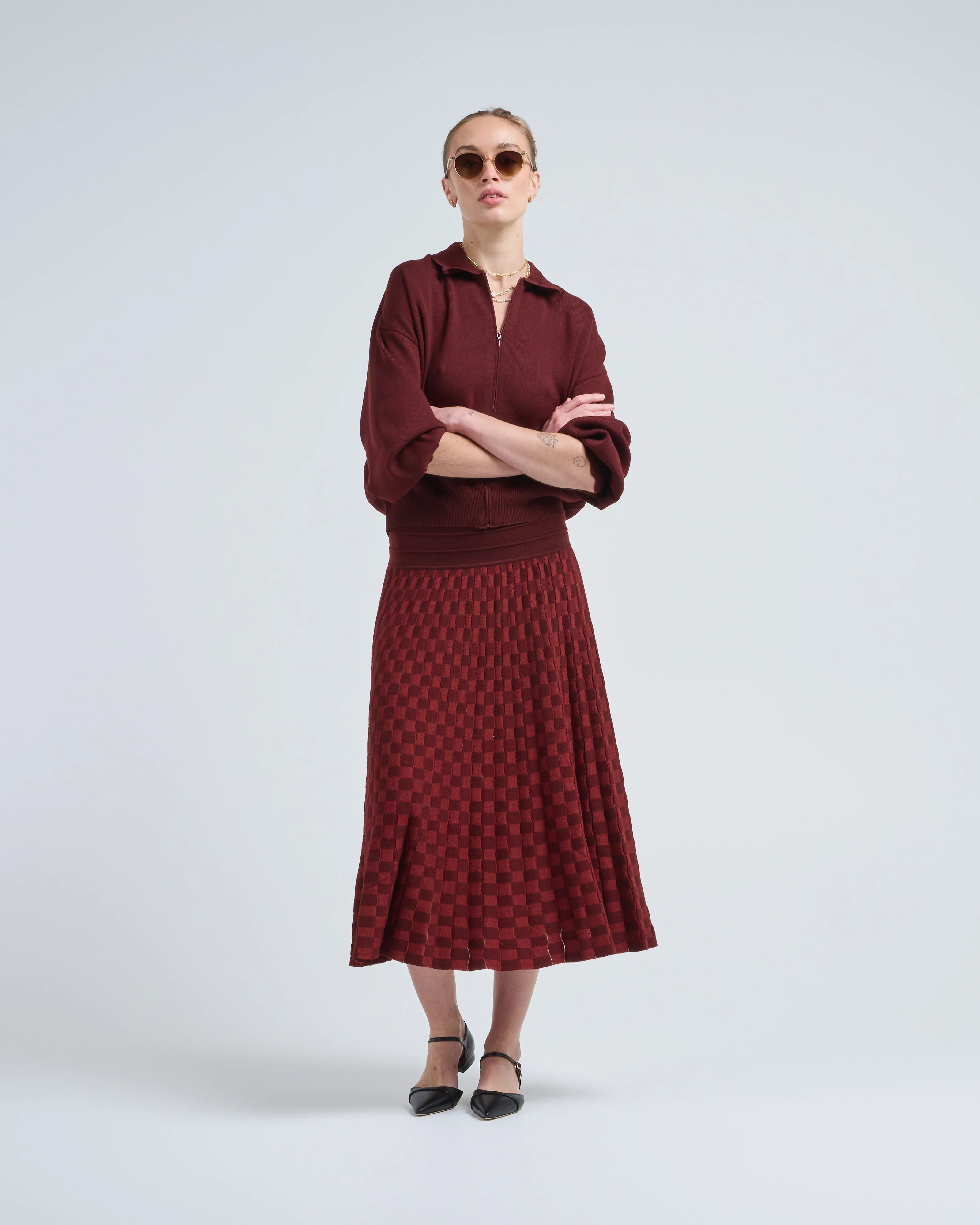textured skirt - Image 3