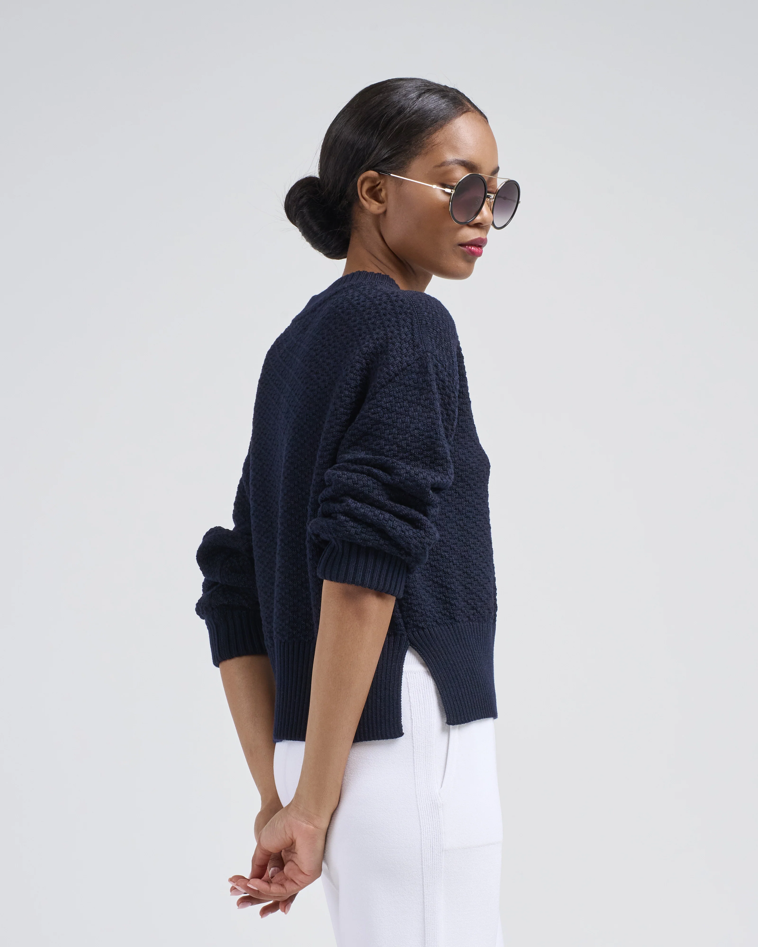 vintage stitch crop sweater - Image 4