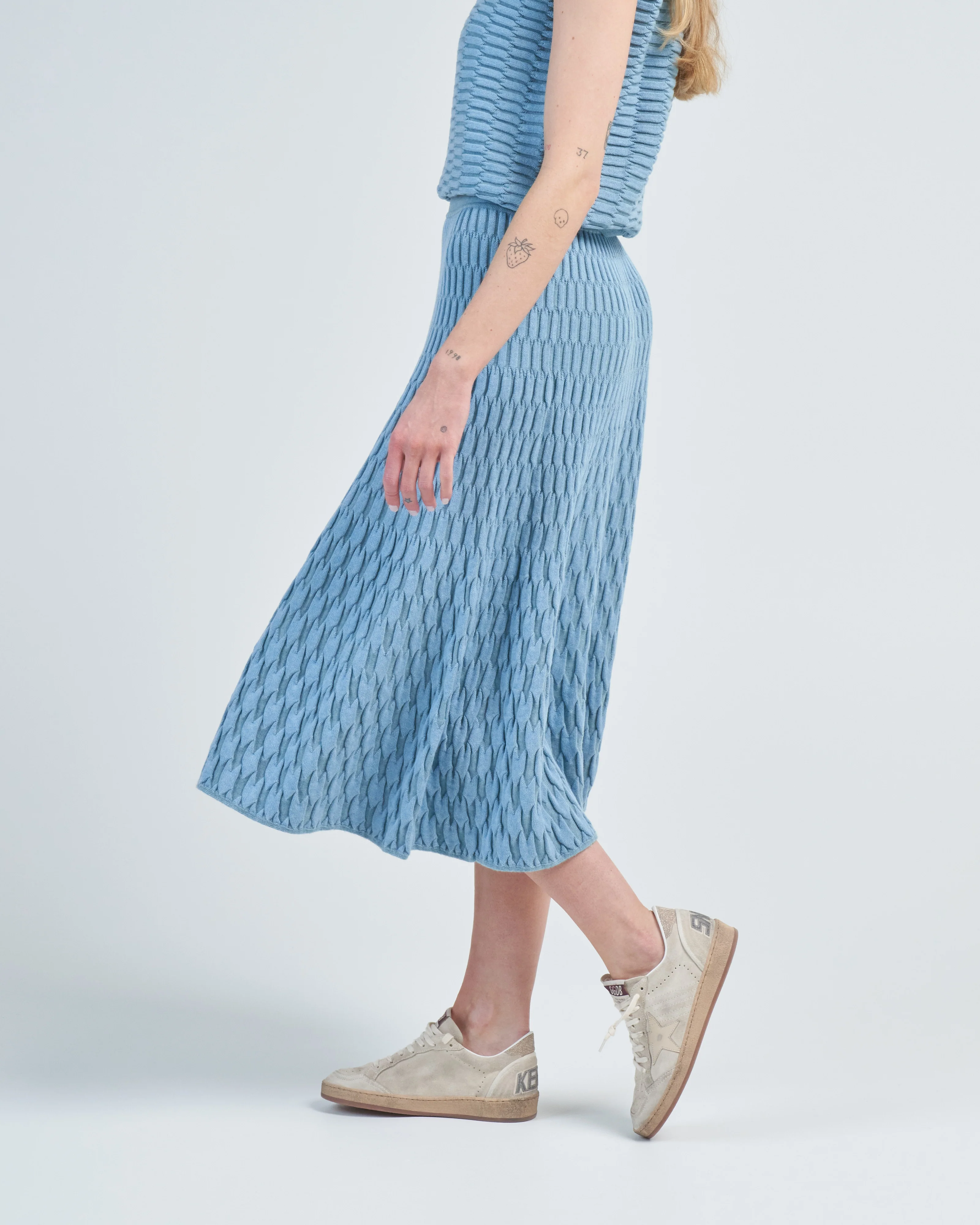 zellige stitch couture skirt - Image 3