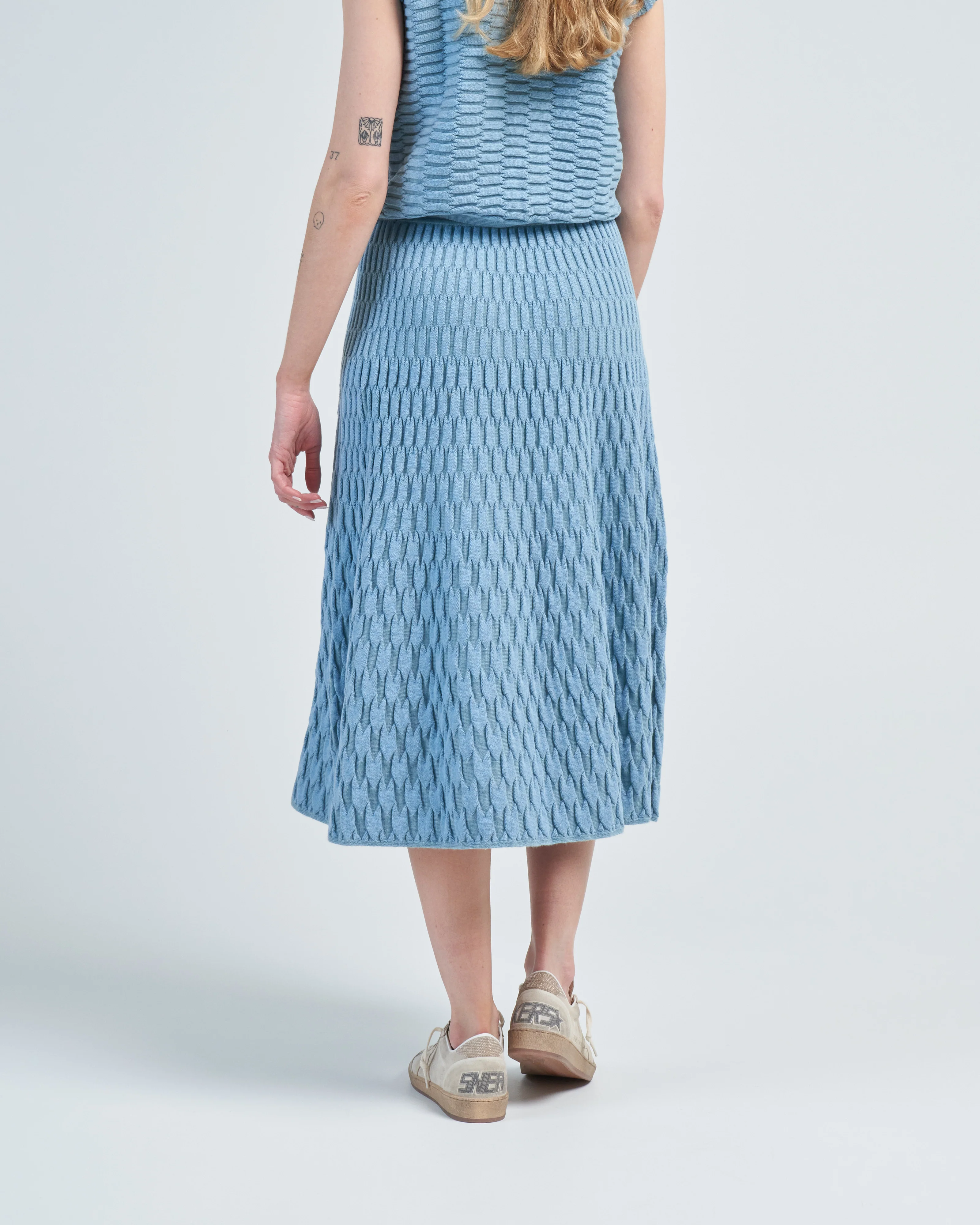 zellige stitch couture skirt - Image 4