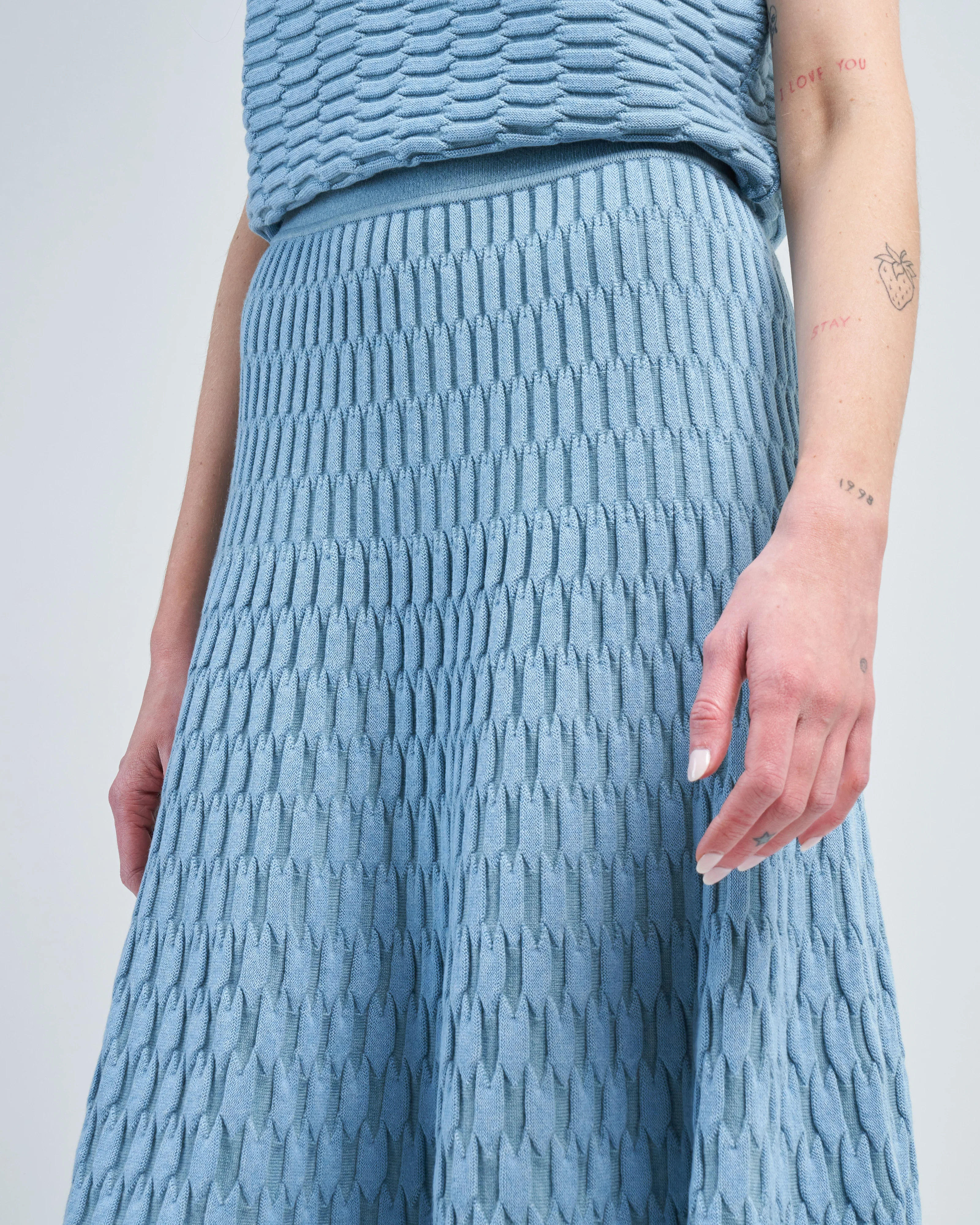 zellige stitch couture skirt - Image 5