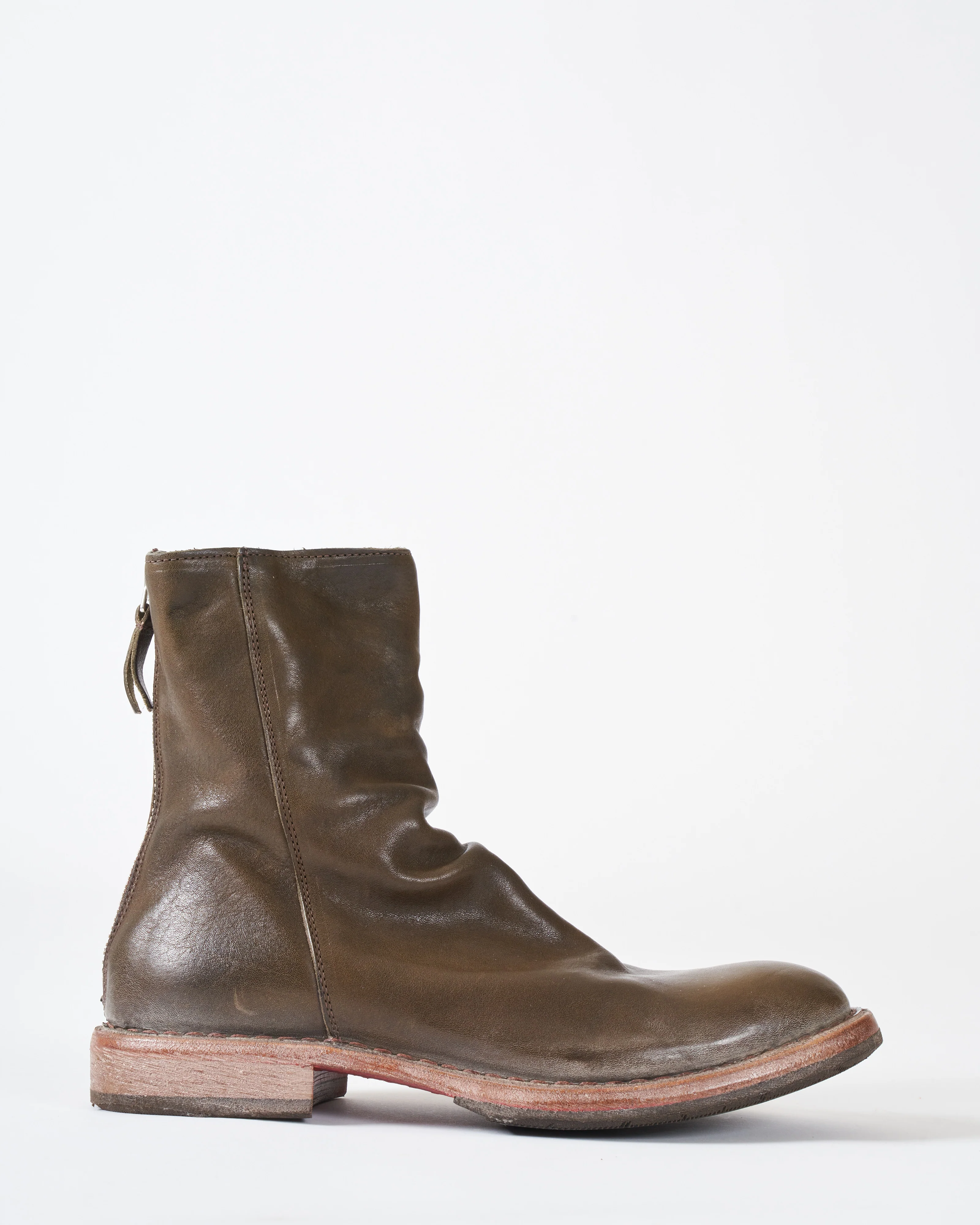 minsk back zipper boot - trifford green cosna - Image 2