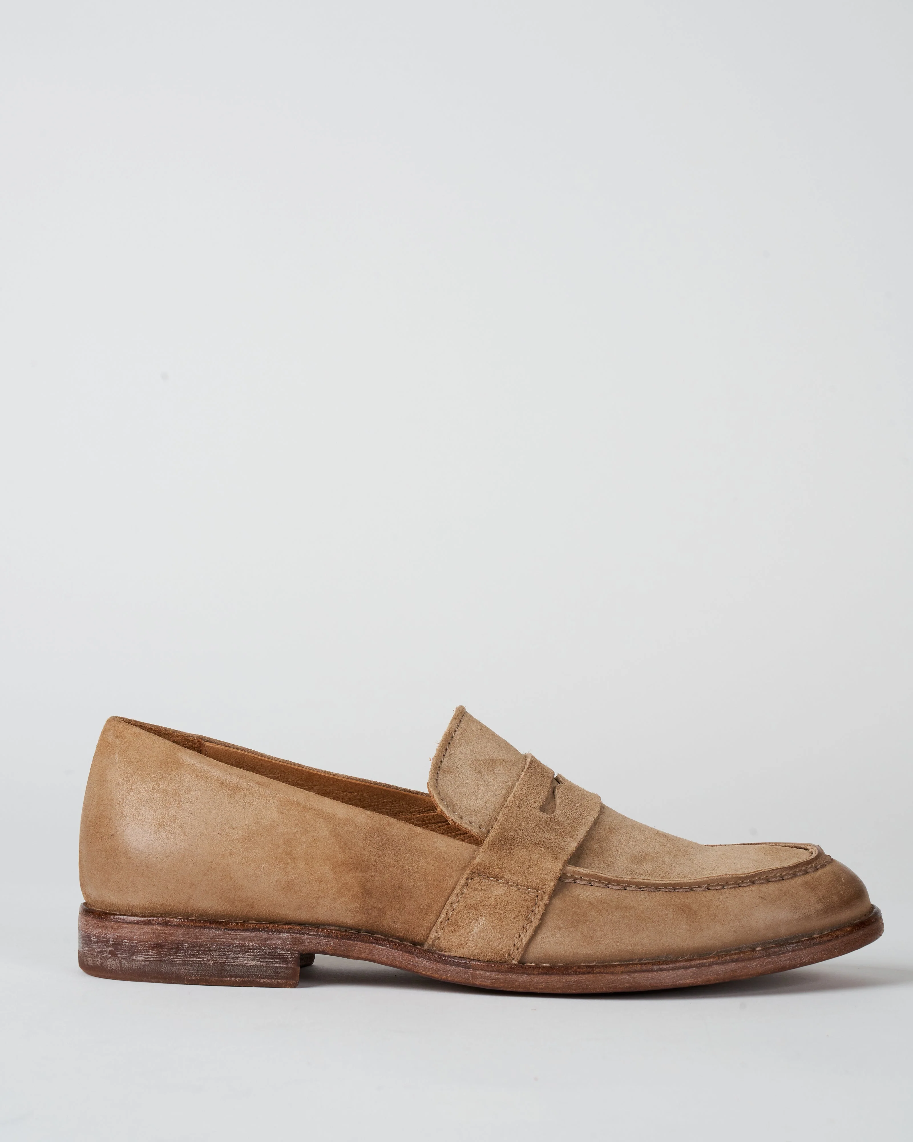 nottingham loafer - sabbia water suede/natural heel - Image 2