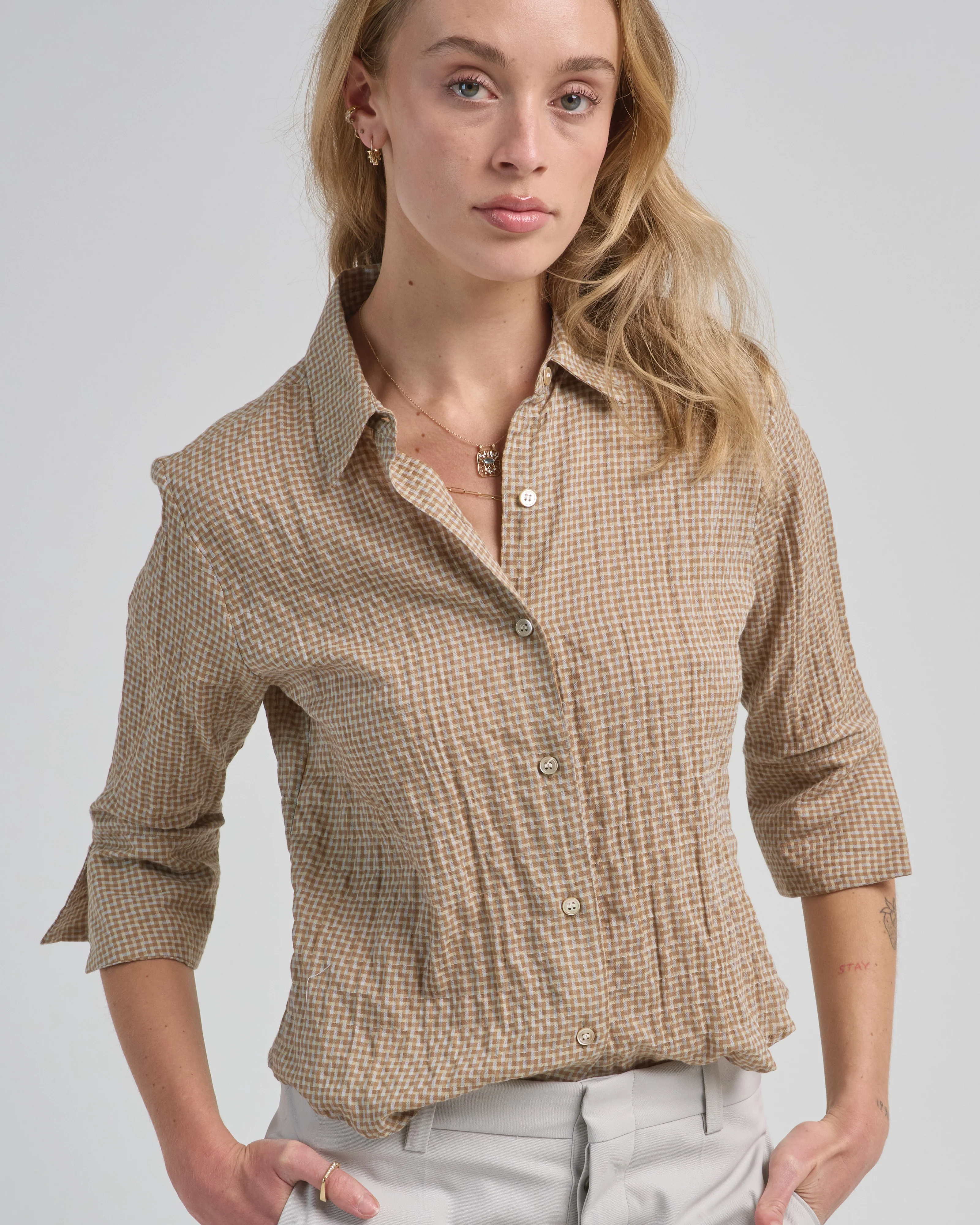 camille 3/4 sleeve shirt - Image 4