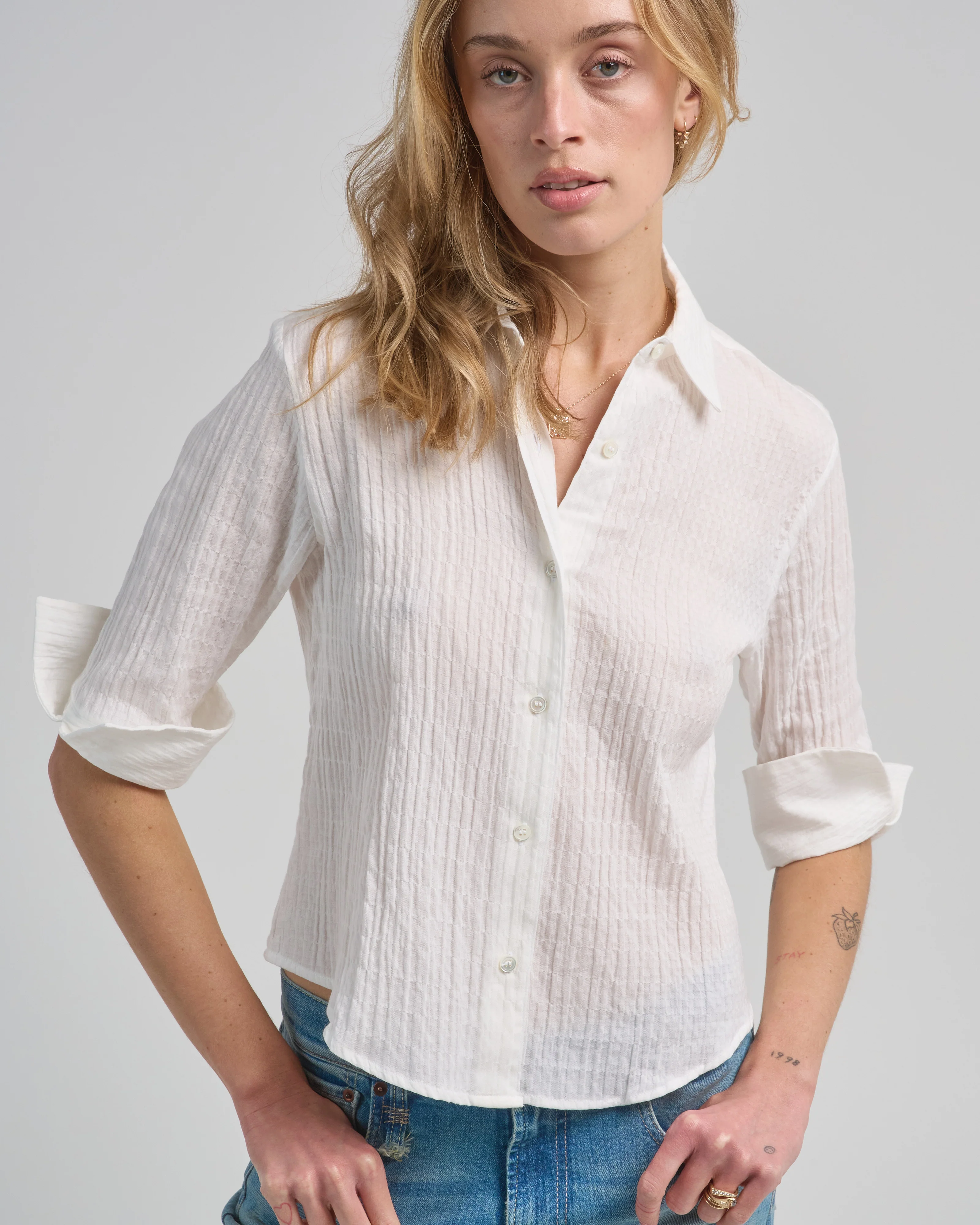 camille 3/4 sleeve shirt